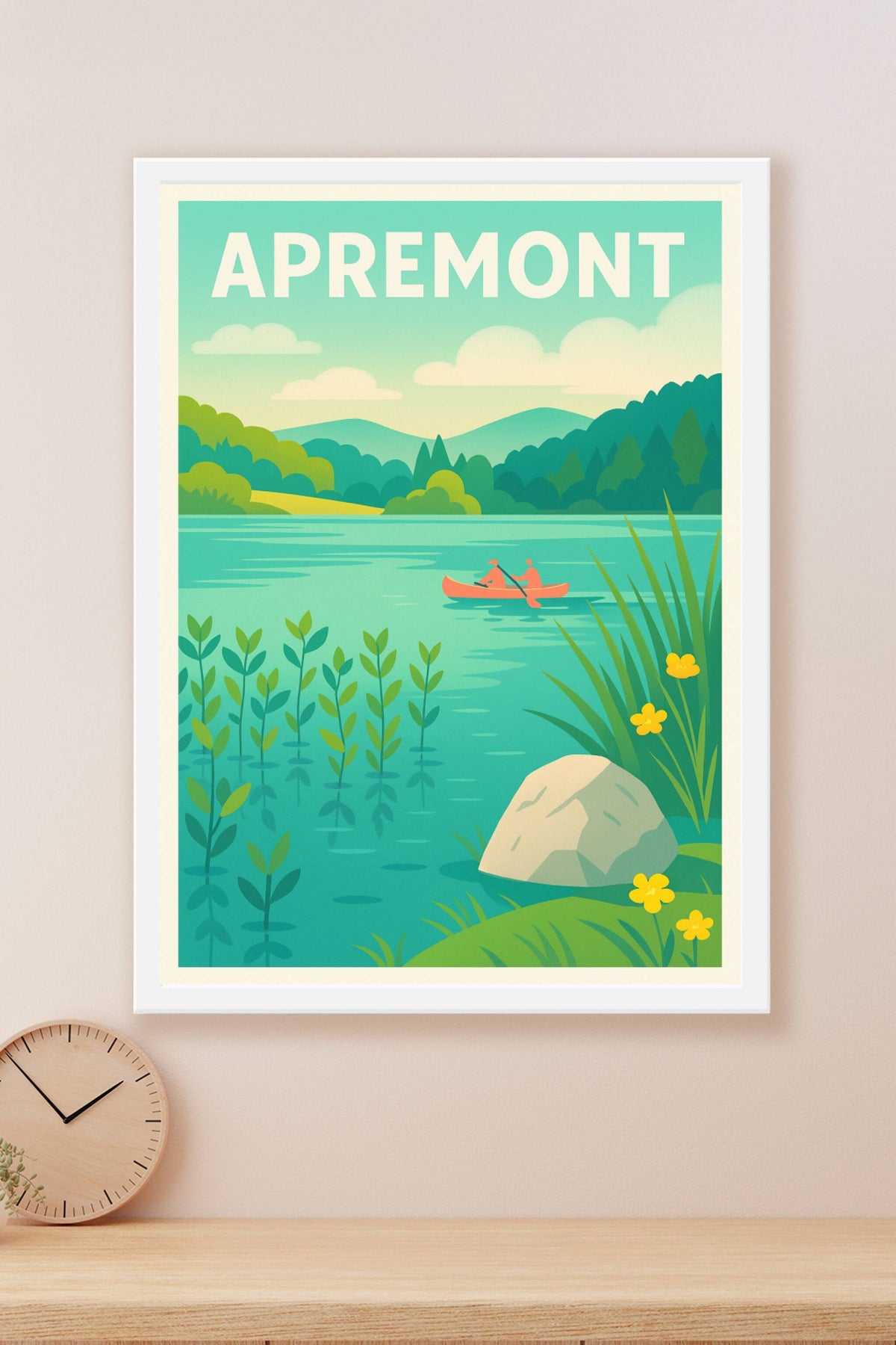 Affiche Apremont — Évasion et Sérénité au Fil de l'Eau · poster d'art de Apremont