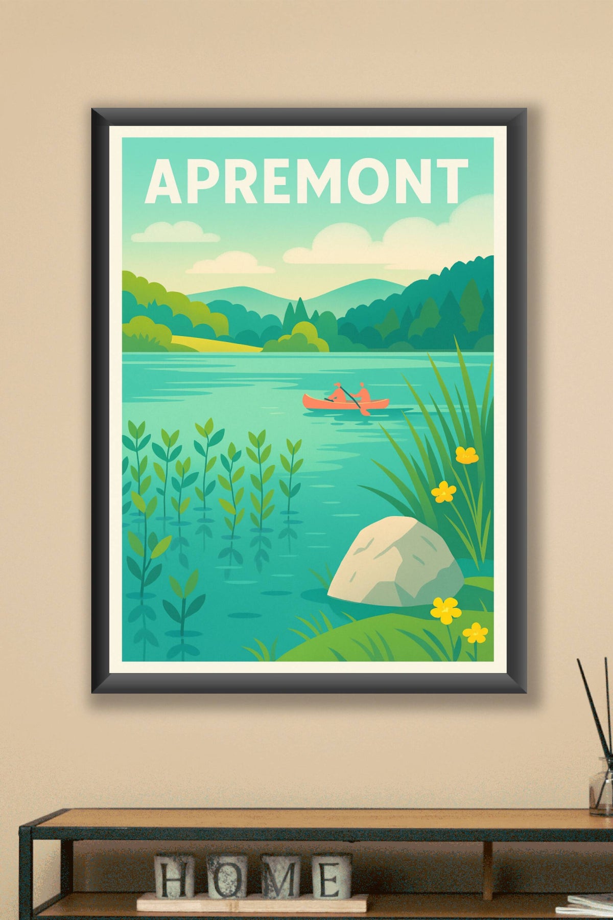 Affiche Apremont — Évasion et Sérénité au Fil de l'Eau · poster d'art de Apremont