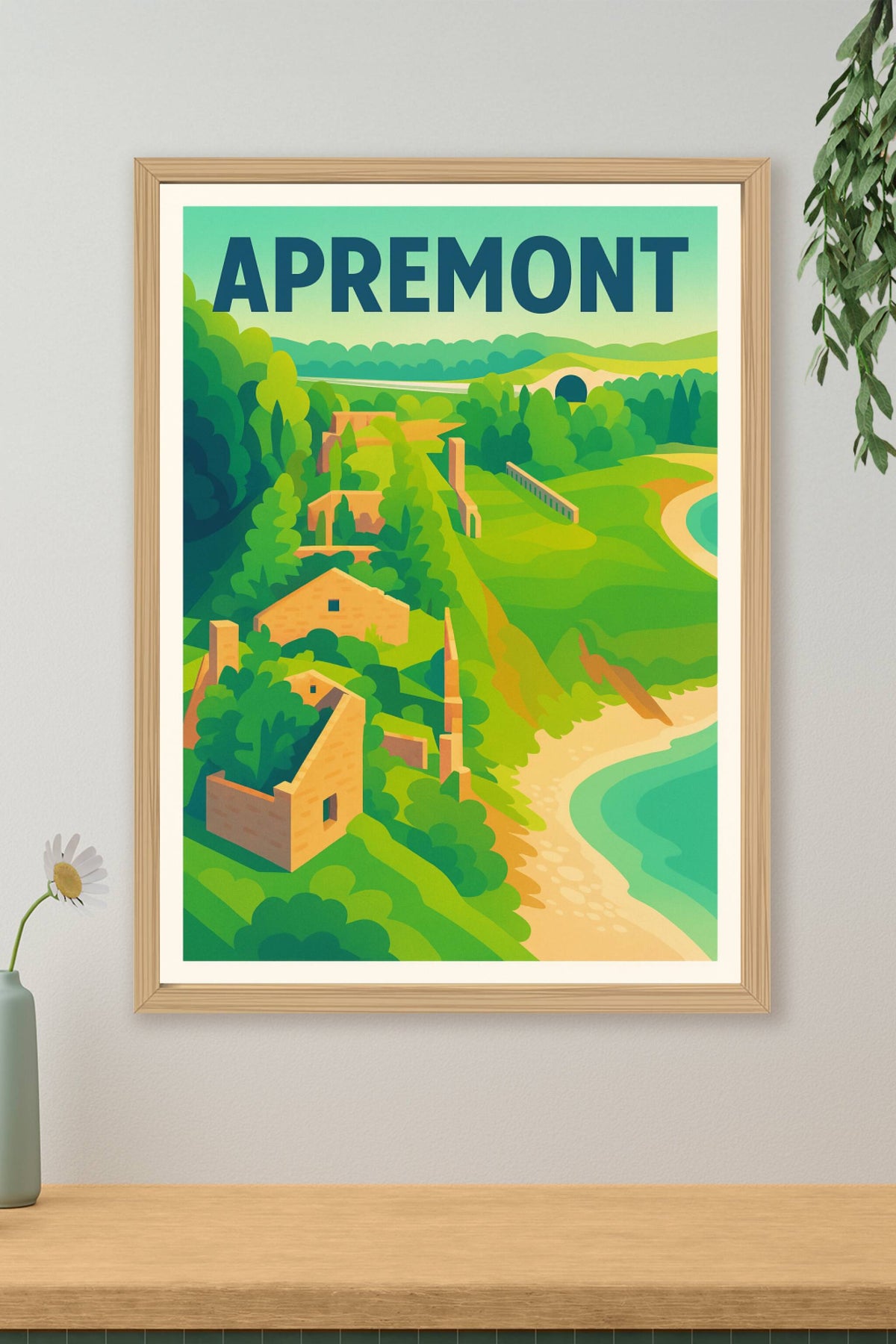 Affiche Apremont — Évasion nature et patrimoine · poster d'art de Apremont