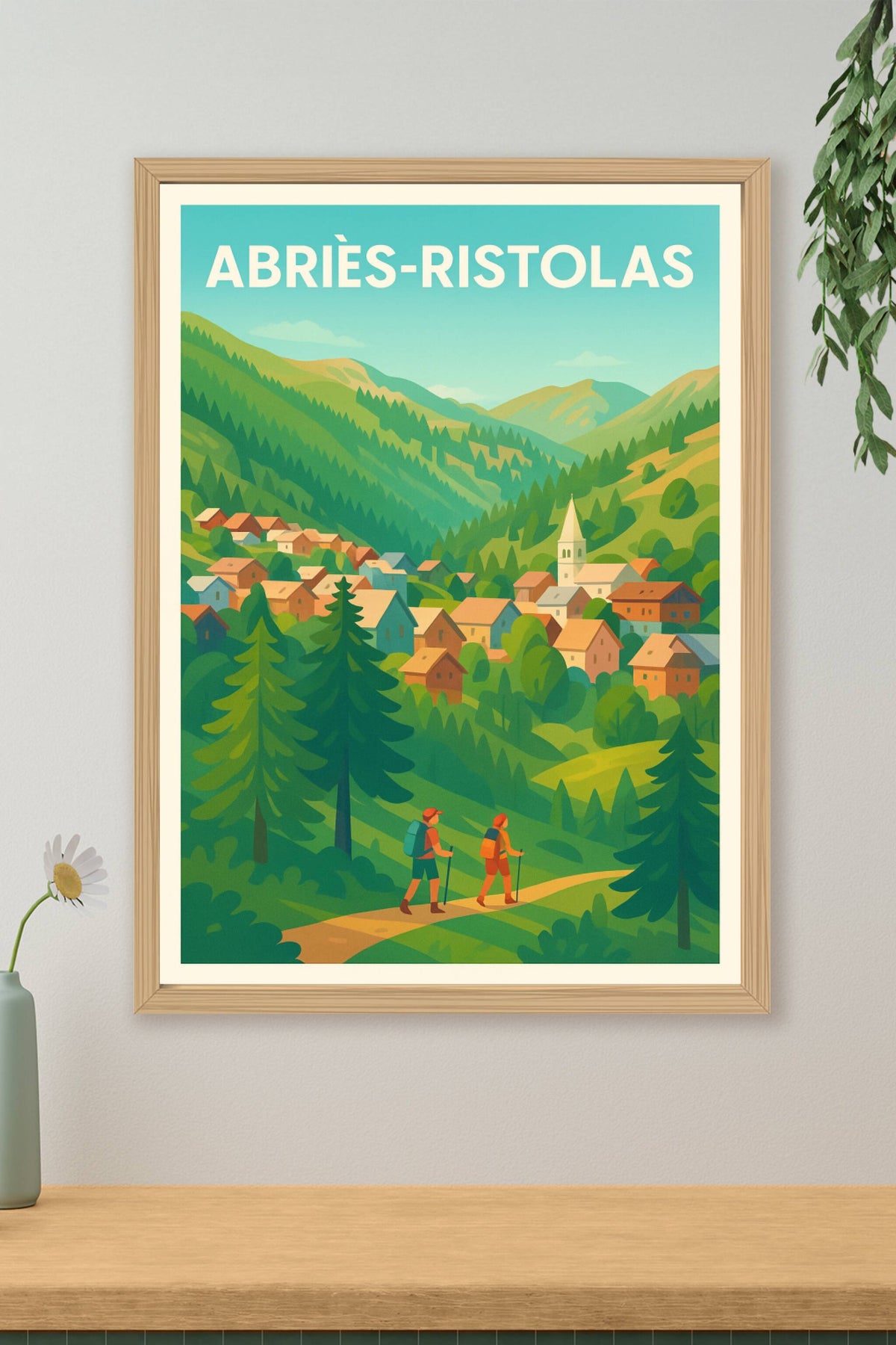 Affiche Abriès-Ristolas — Évasion nature au cœur des Alpes · poster d'art de Abriès-Ristolas