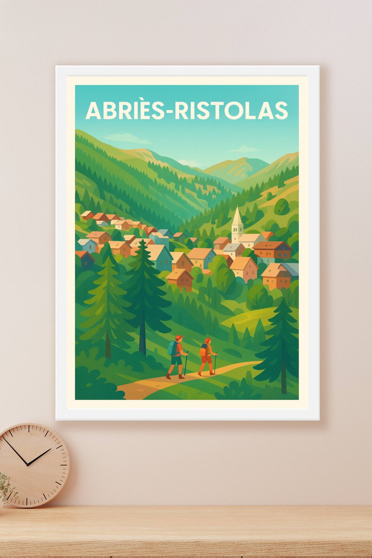 Affiche Abriès-Ristolas — Évasion nature au cœur des Alpes · poster d'art de Abriès-Ristolas