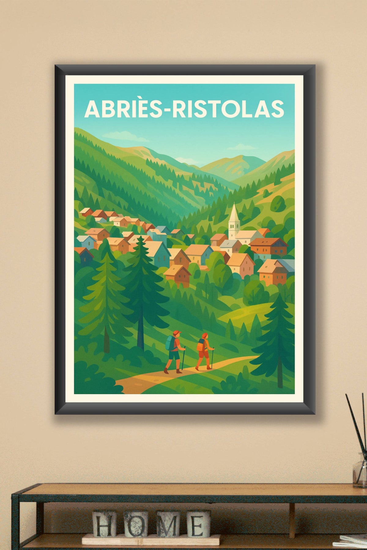 Affiche Abriès-Ristolas — Évasion nature au cœur des Alpes · poster d'art de Abriès-Ristolas