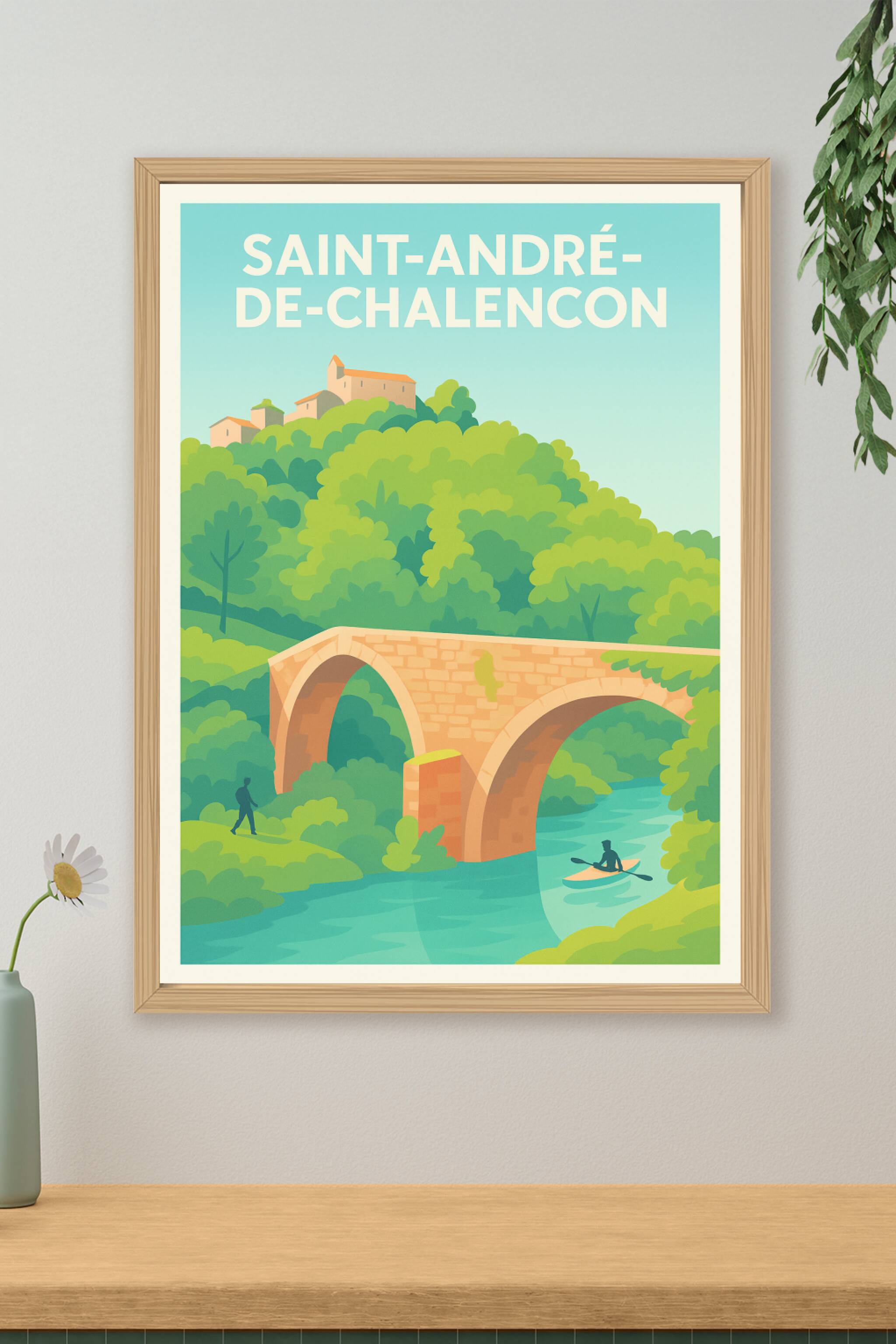 Affiche de Saint-André-de-Chalençon - Escapade verte au pont historique