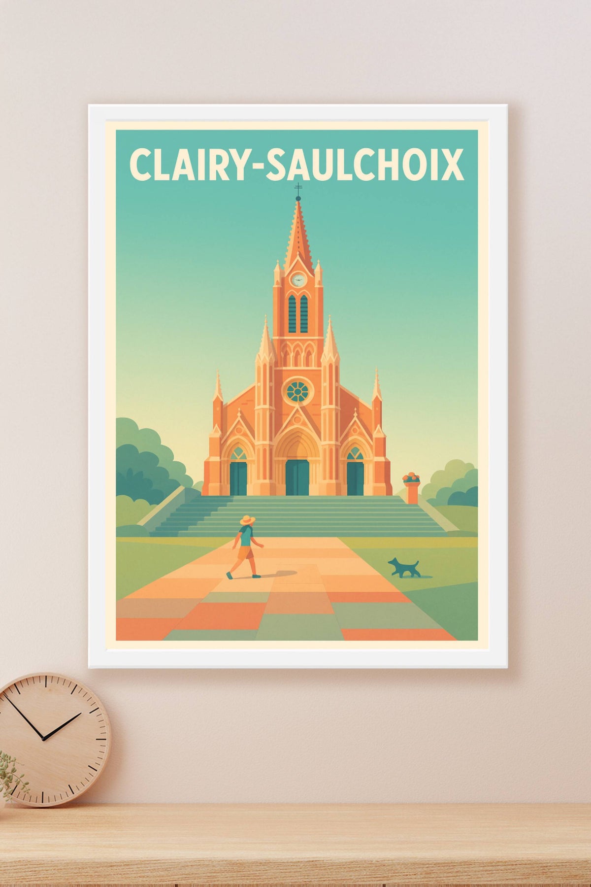 Affiche Clairy-Saulchoix — L'élégance architecturale intemporelle · poster d'art de Clairy-Saulchoix