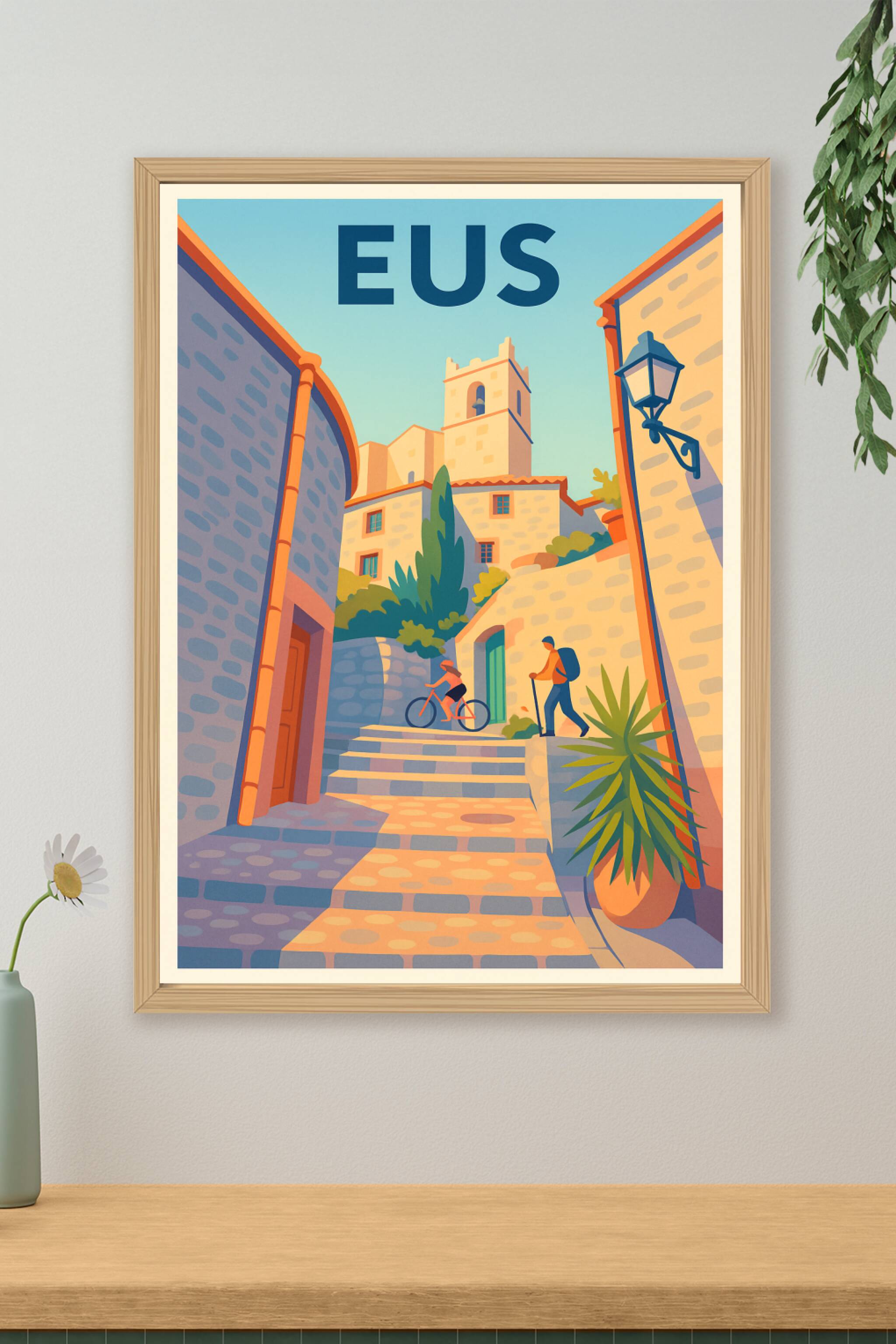 Affiche de Eus - Charme pittoresque et douceur de vivre