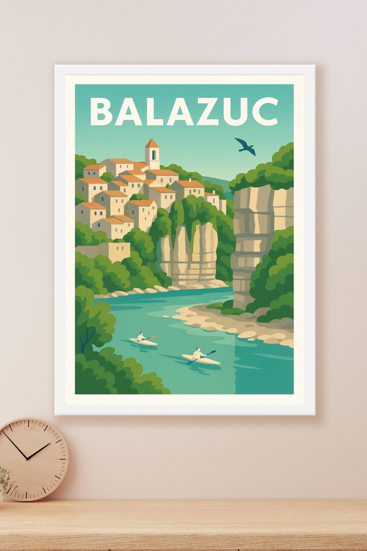 Affiche Balazuc — Escapade nature au fil de l'Ardèche · poster d'art de Balazuc