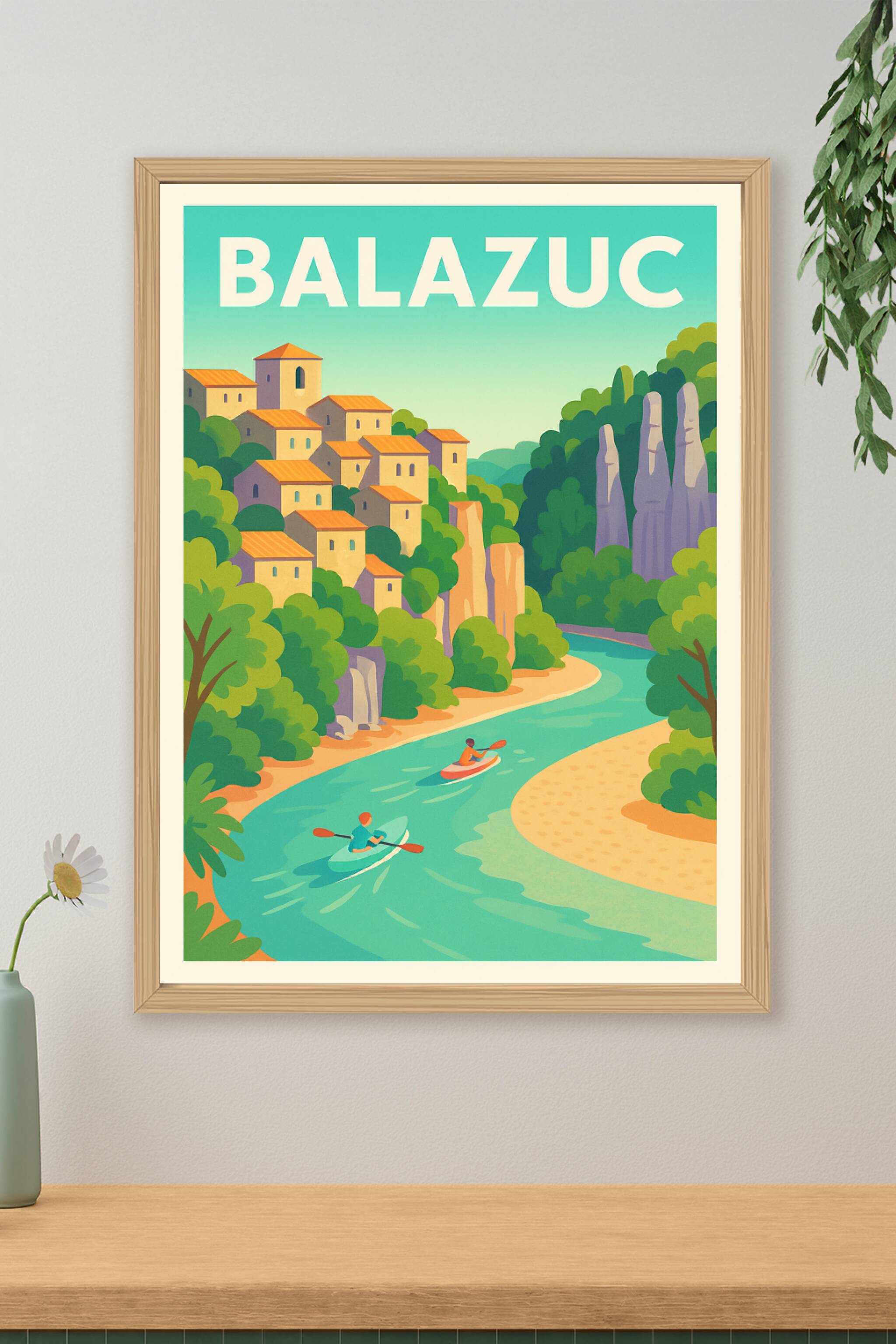 Affiche de Balazuc - Évasion au fil de l'Ardèche