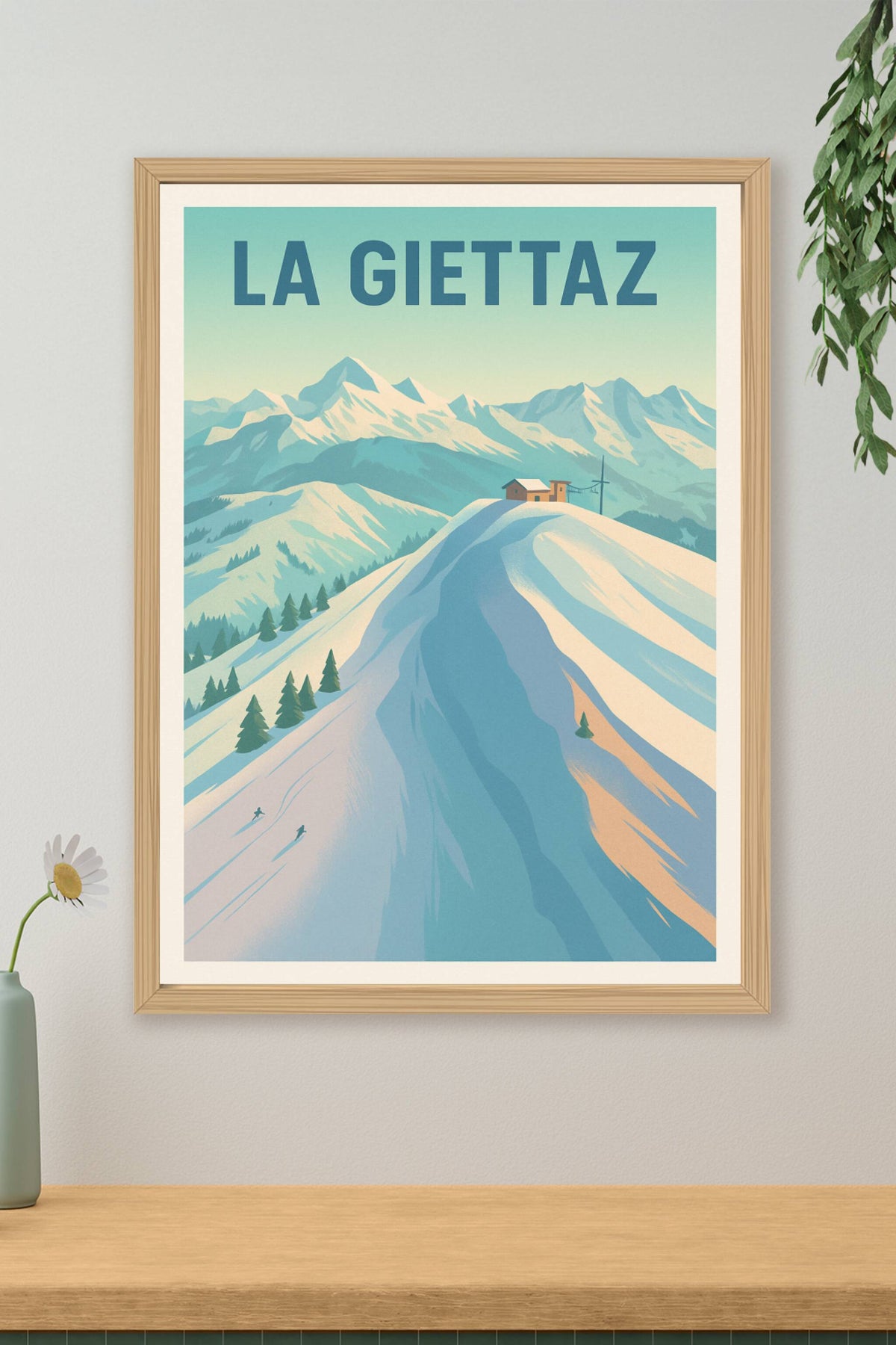 Affiche La Giettaz — Évasion Montagnarde Authentique · poster d'art de La Giettaz