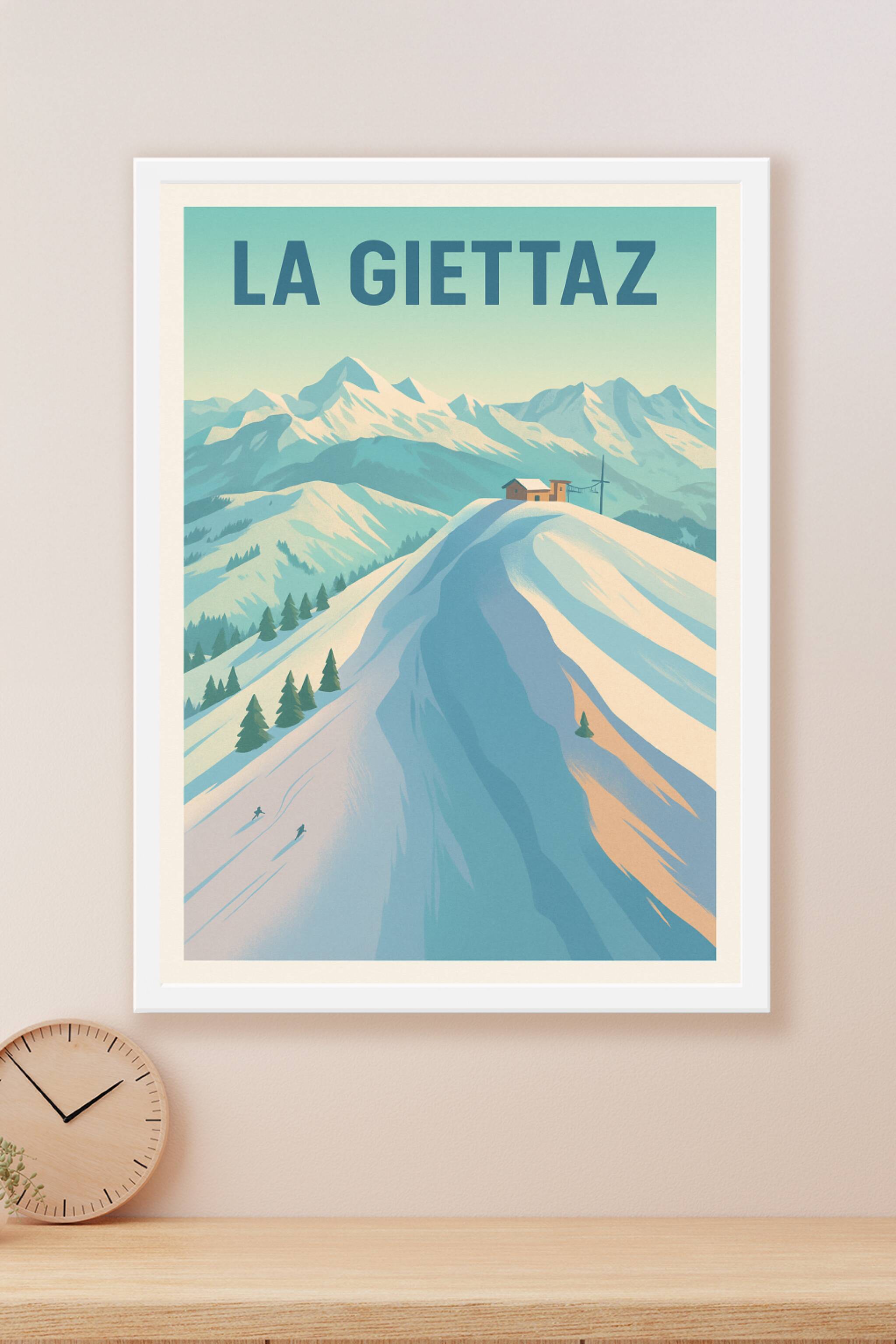 Affiche La Giettaz — Évasion Montagnarde Authentique · poster d'art de La Giettaz