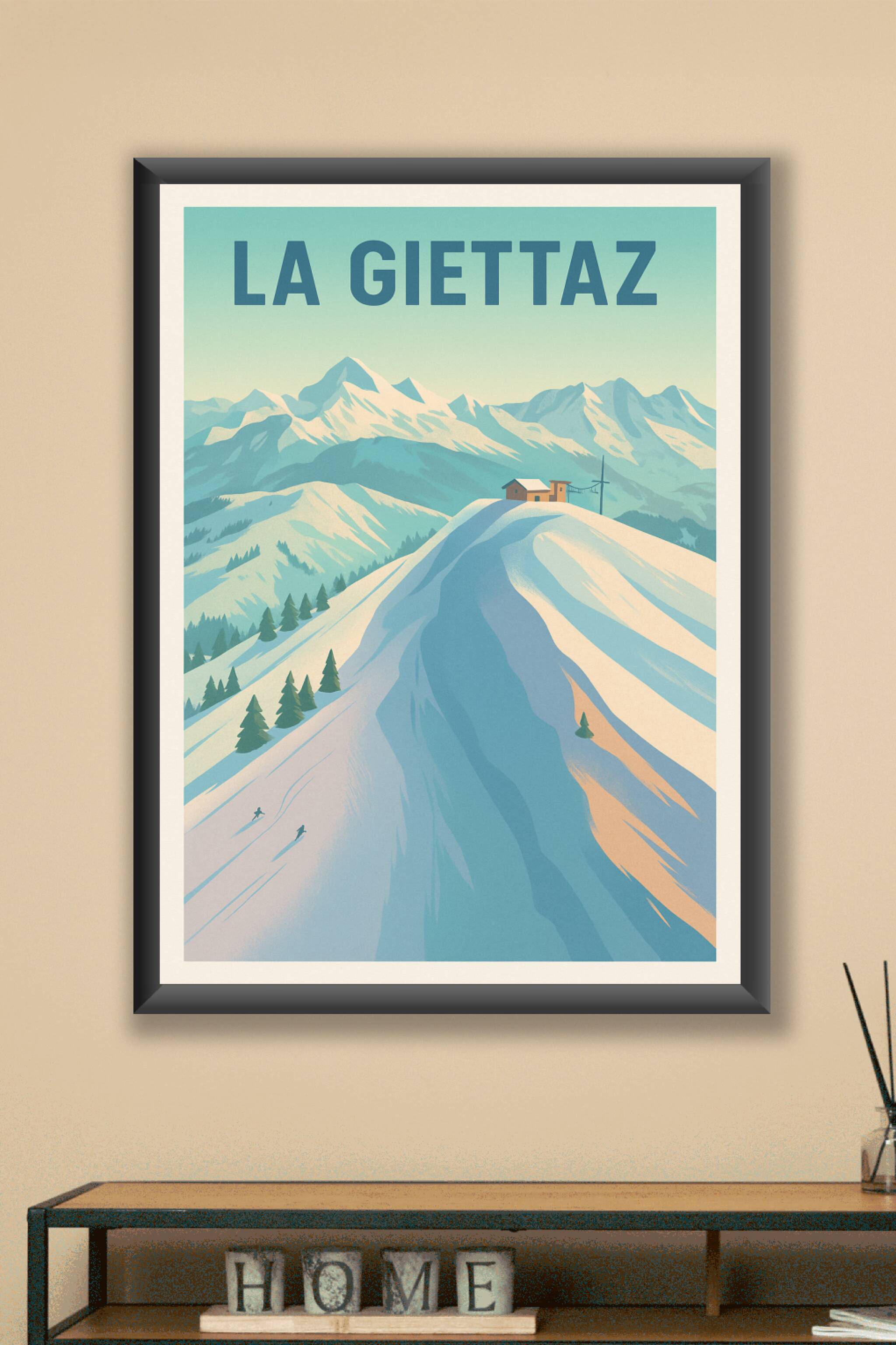 Affiche La Giettaz — Évasion Montagnarde Authentique · poster d'art de La Giettaz