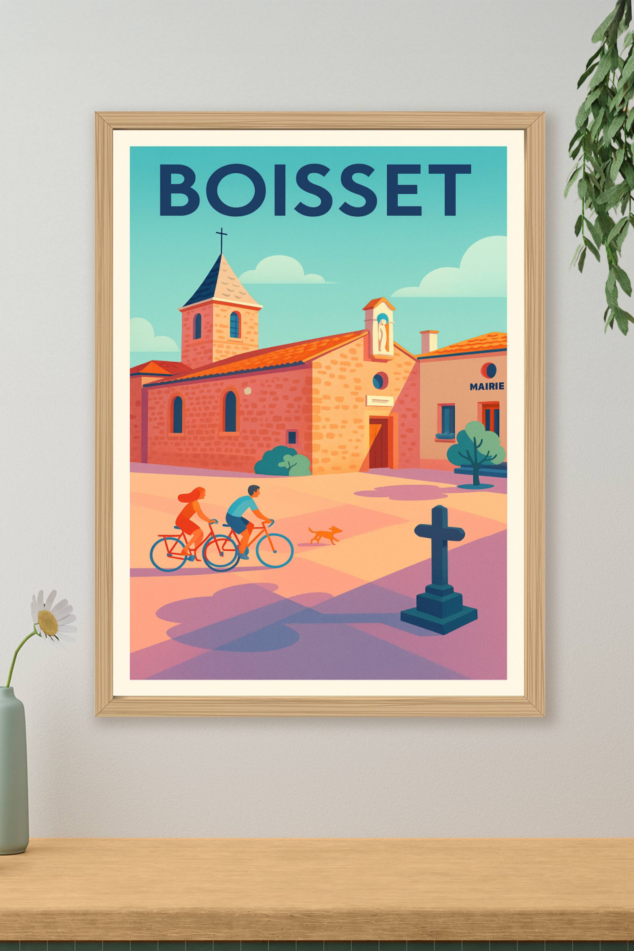 Affiche de Boisset - Charme et douceur de vie au cœur du village