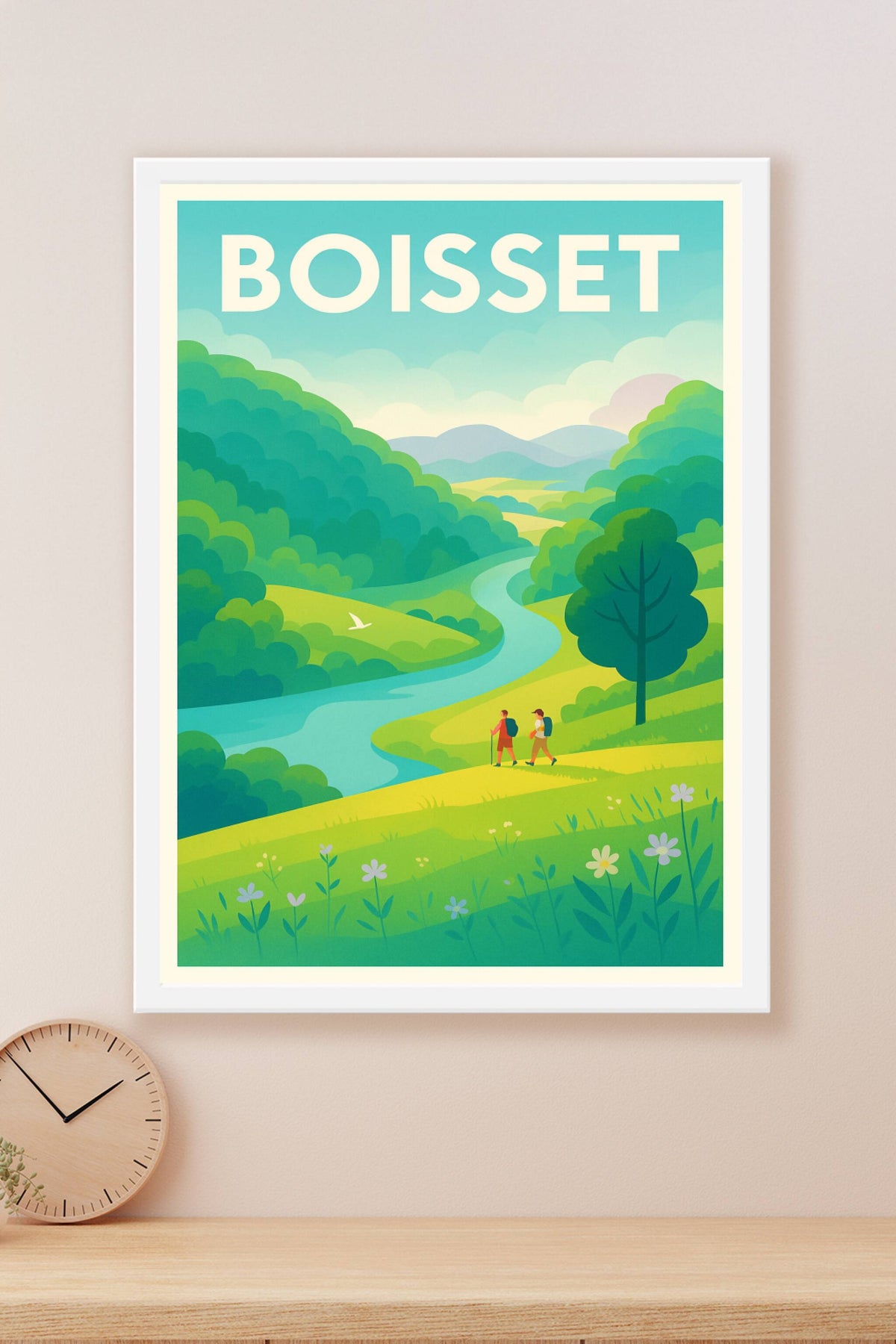 Affiche Boisset — Évasion et nature préservée · poster d'art de Boisset
