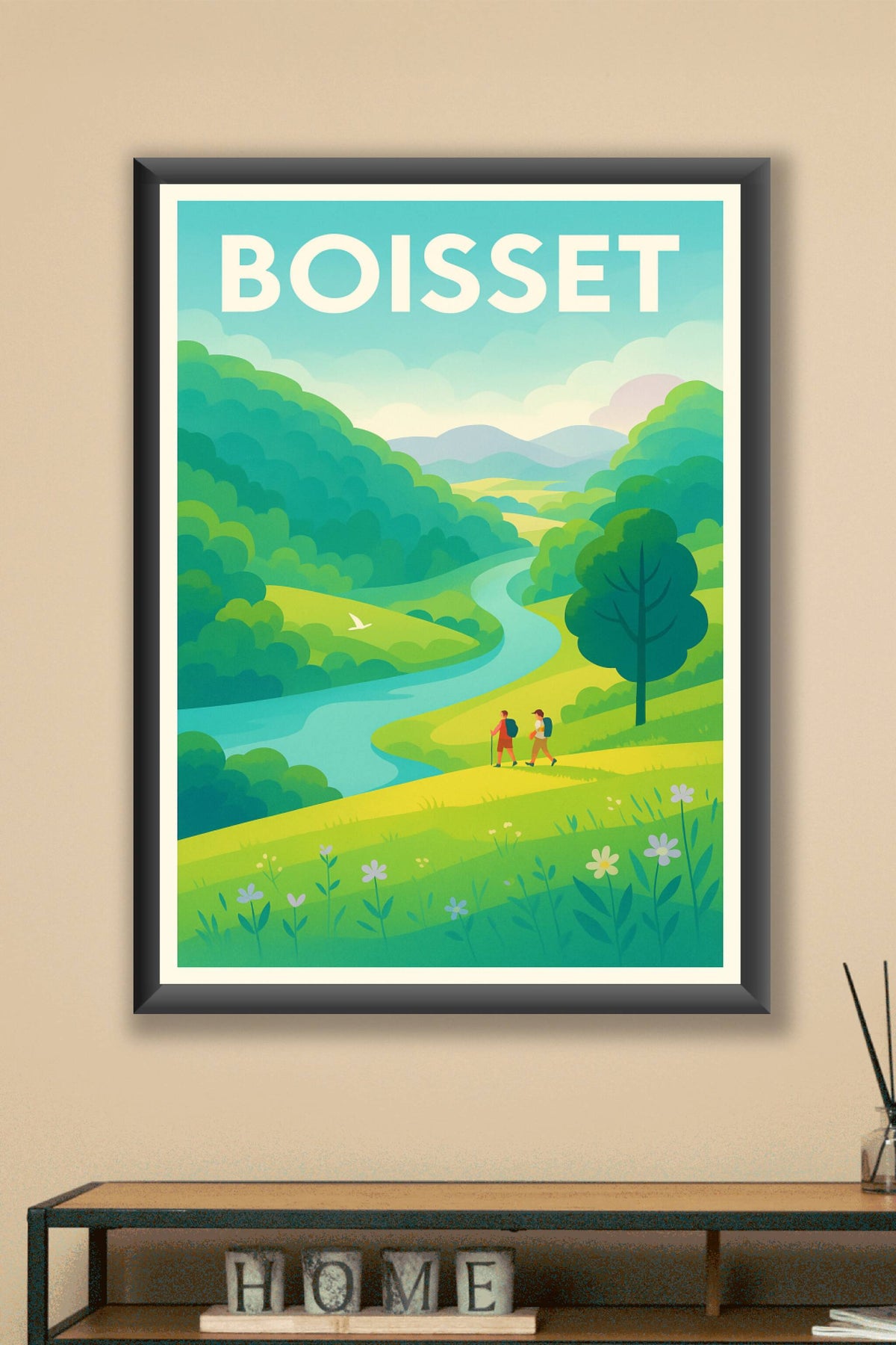 Affiche Boisset — Évasion et nature préservée · poster d'art de Boisset