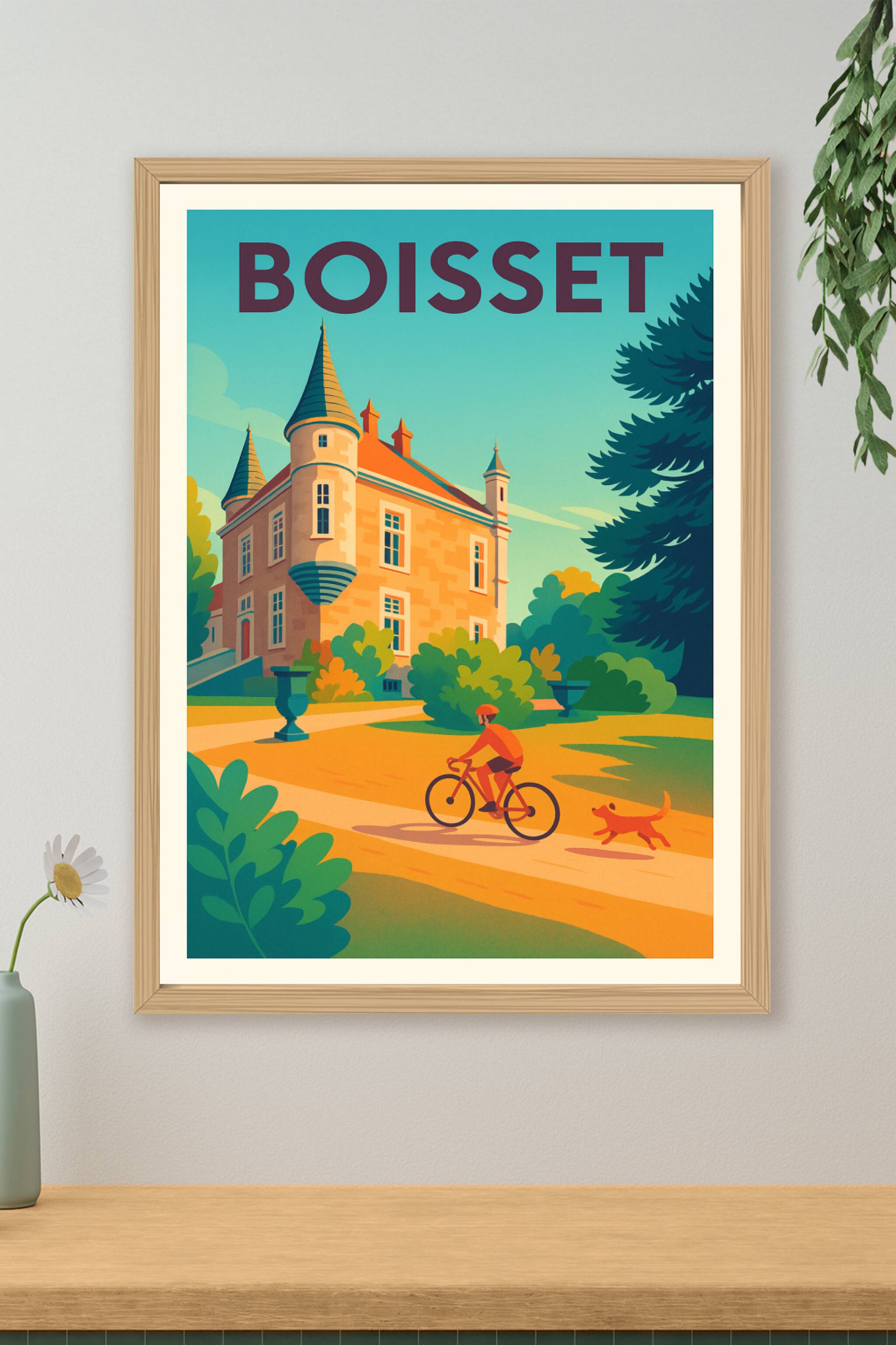 Affiche de Boisset - Charme et tranquillité au château