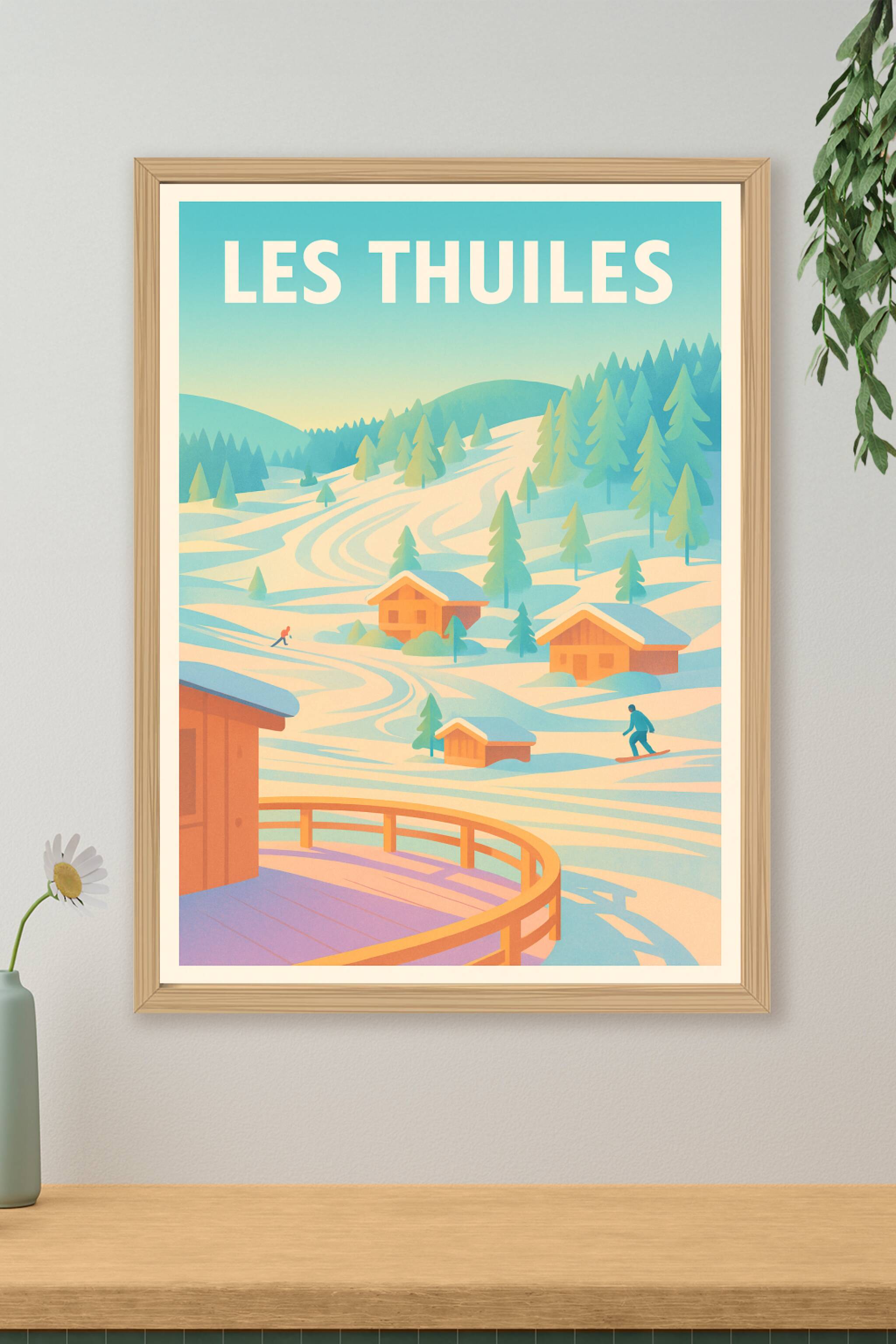 Affiche de Les Thuiles - Évasion hivernale au cœur des Alpes