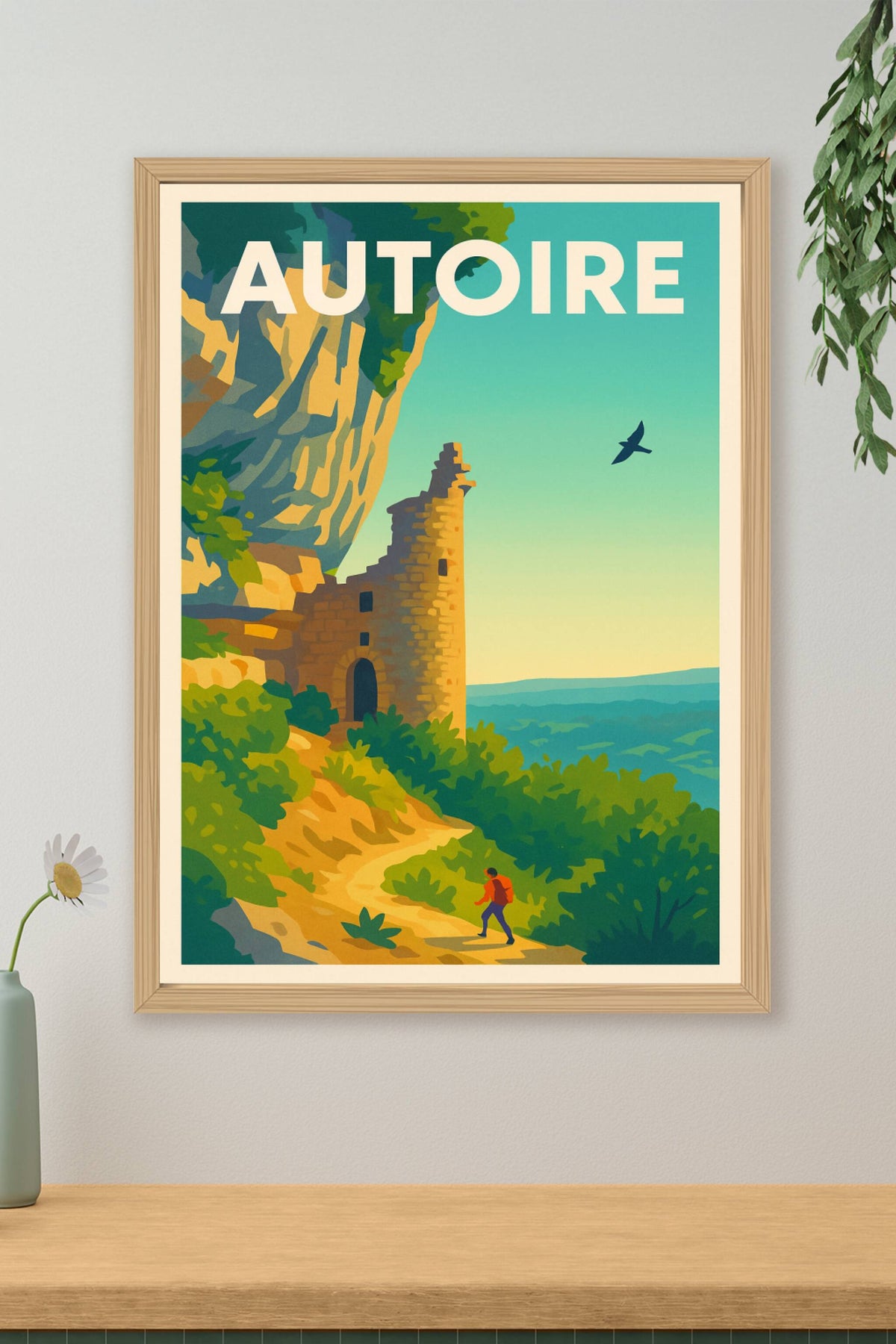 Affiche Loire — L'évasion au cœur de l'Authoïre · poster d'art de Loire