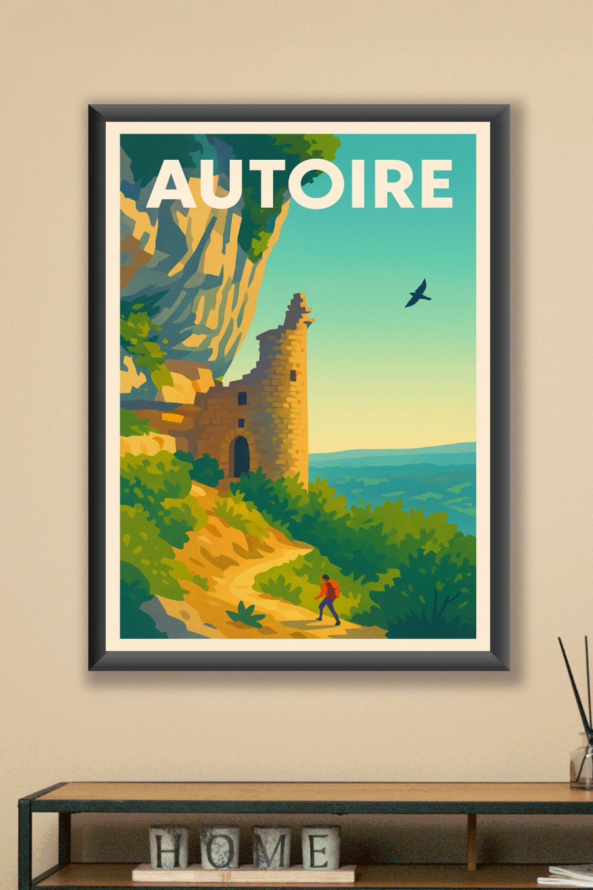 Affiche Loire — L'évasion au cœur de l'Authoïre · poster d'art de Loire