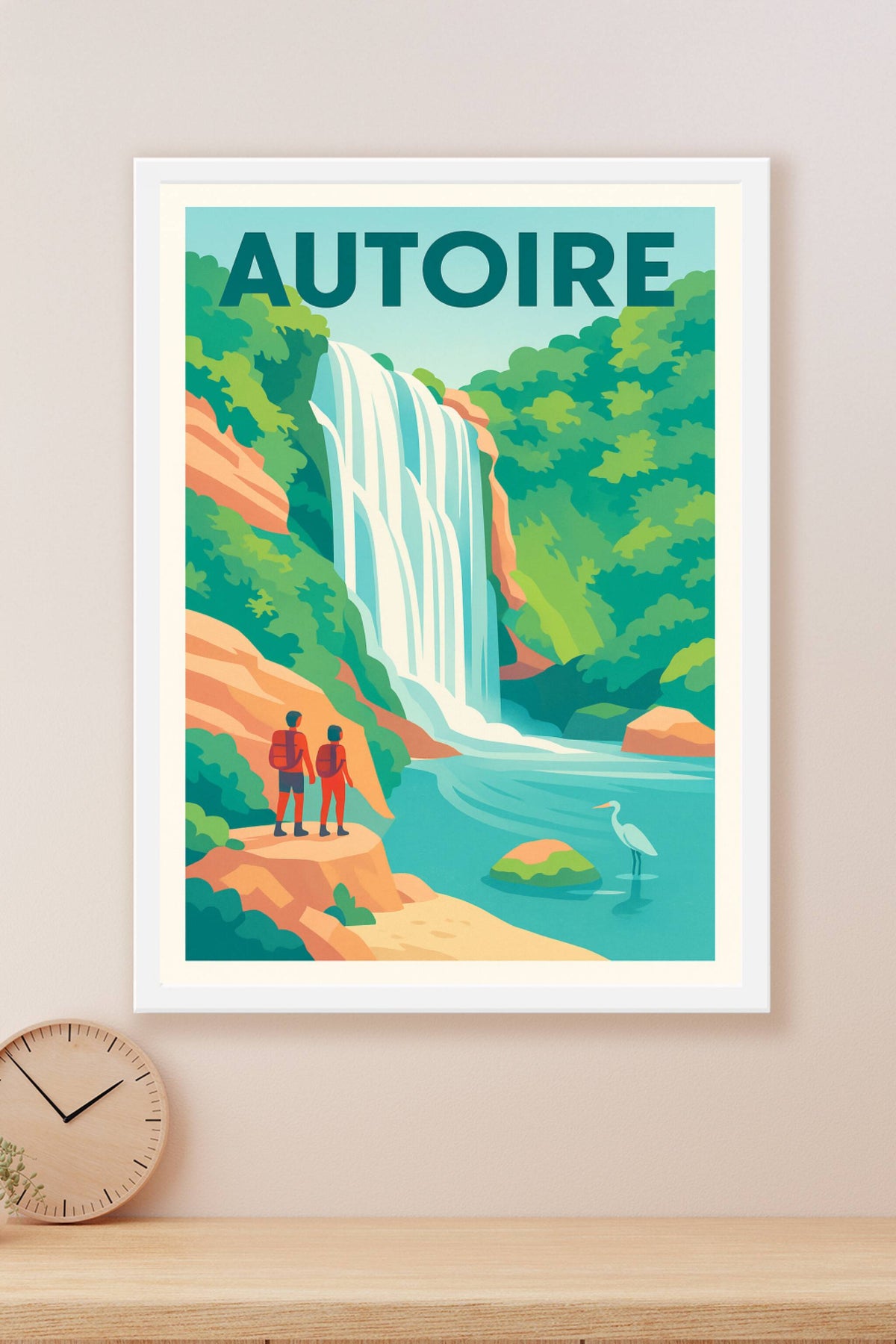 Affiche Loire — L'évasion naturelle au cœur des cascades · poster d'art de Loire