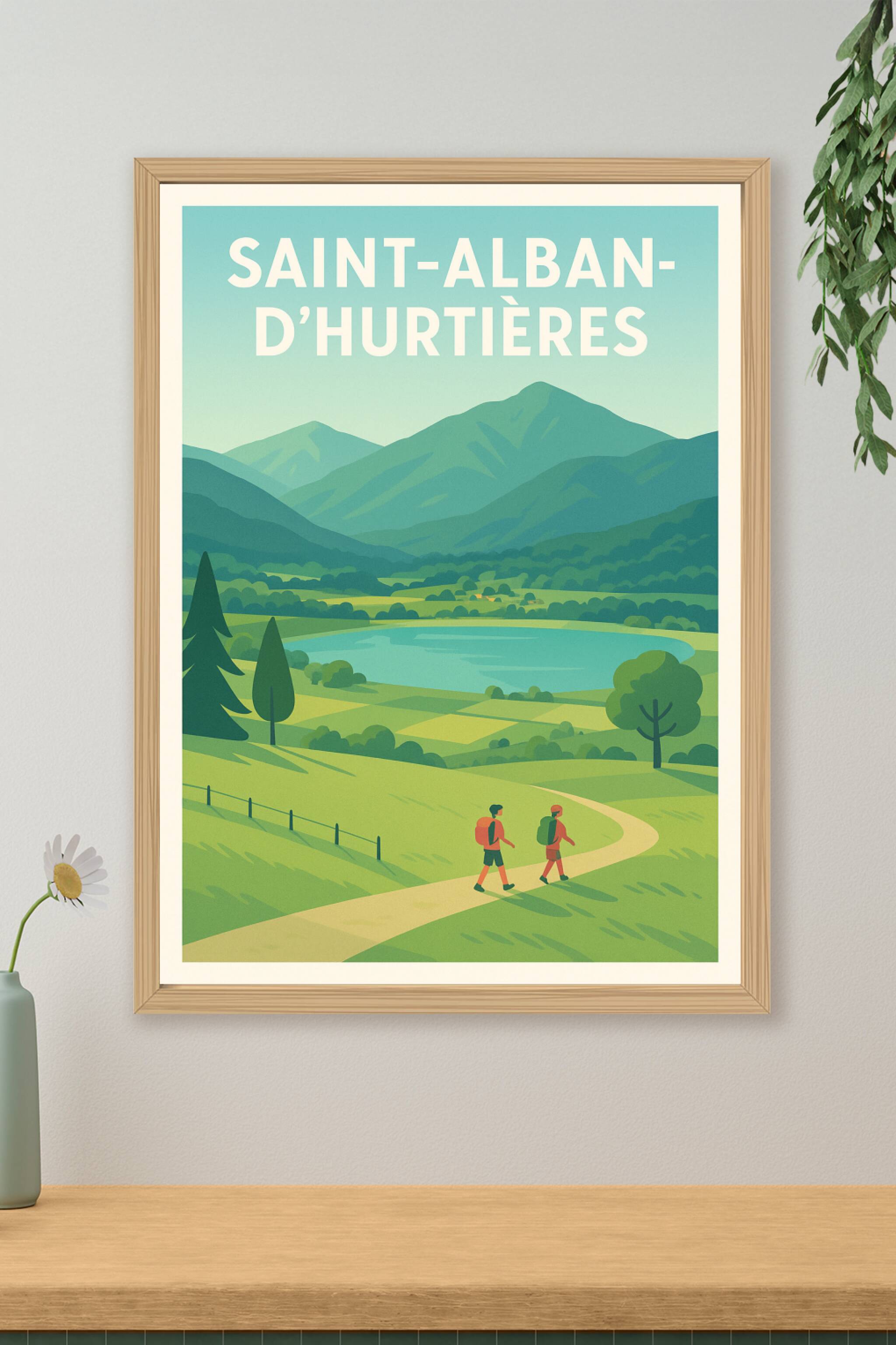 Affiche de Saint-Alban-d’Hurtières - Douceur et nature en Savoie