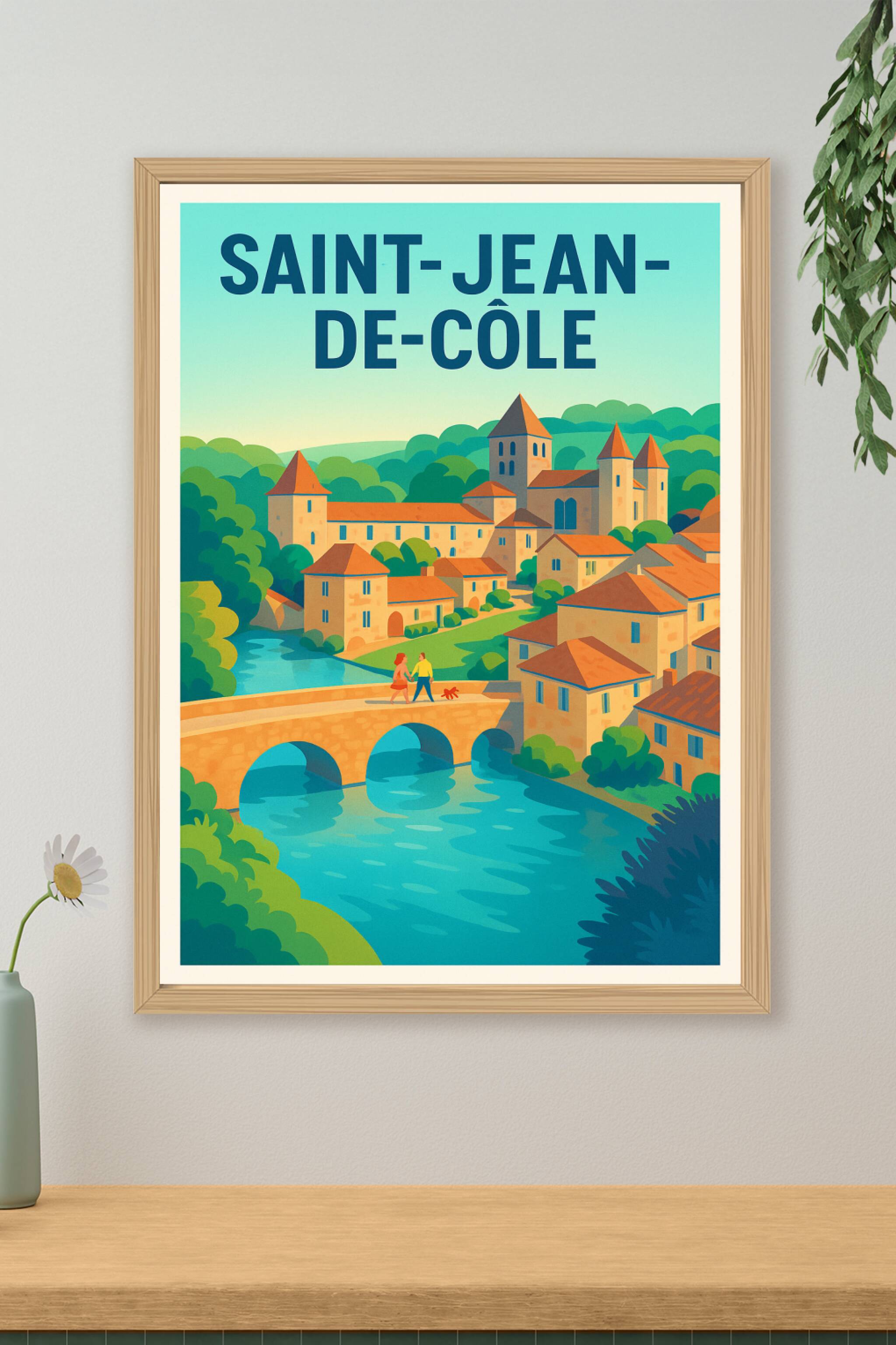 Affiche de Saint-Jean-de-Côle - Charme intemporel au cœur de la nature