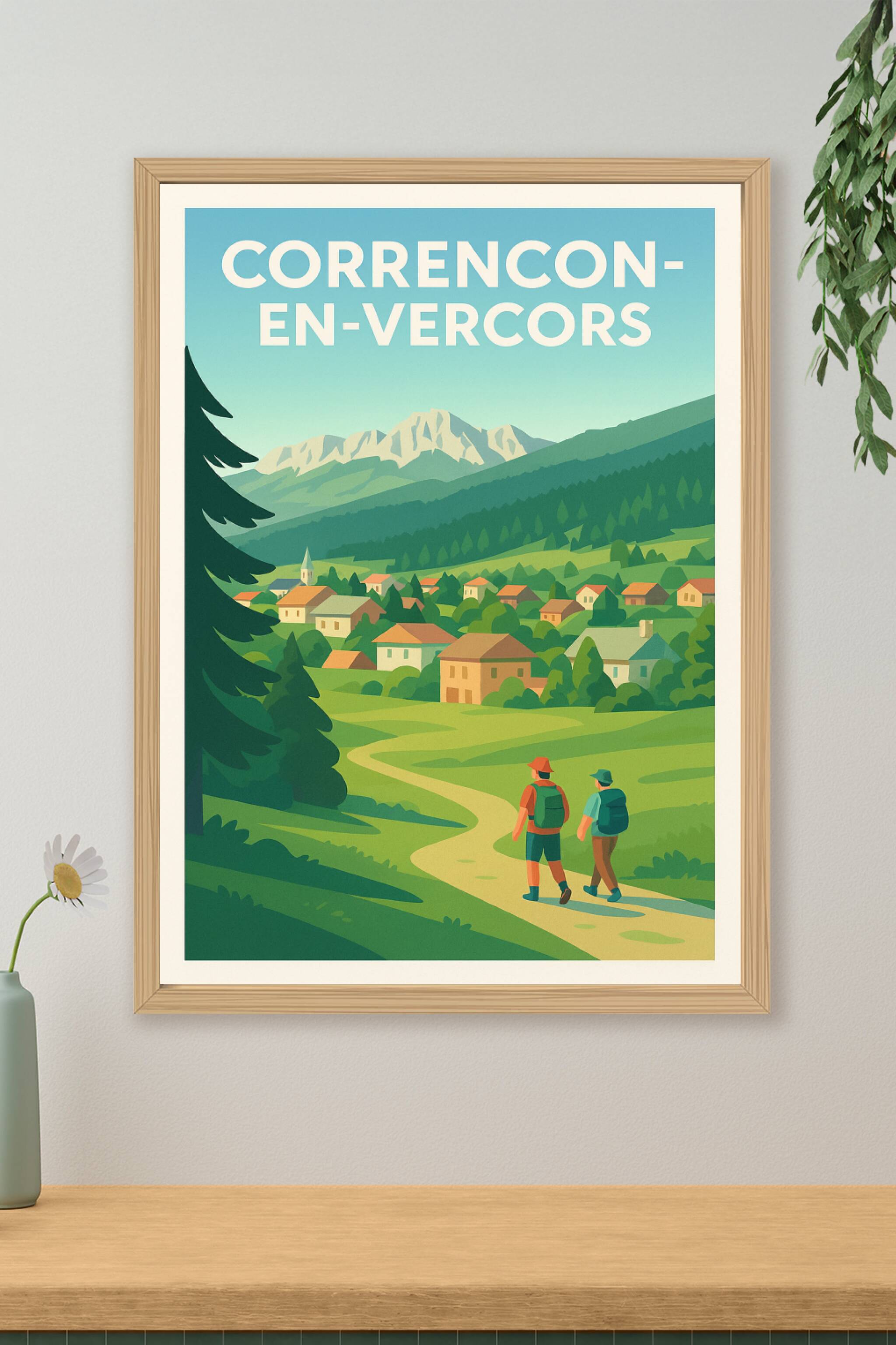 Affiche de Corrençon-en-Vercors - Escapade nature entre montagnes et villages