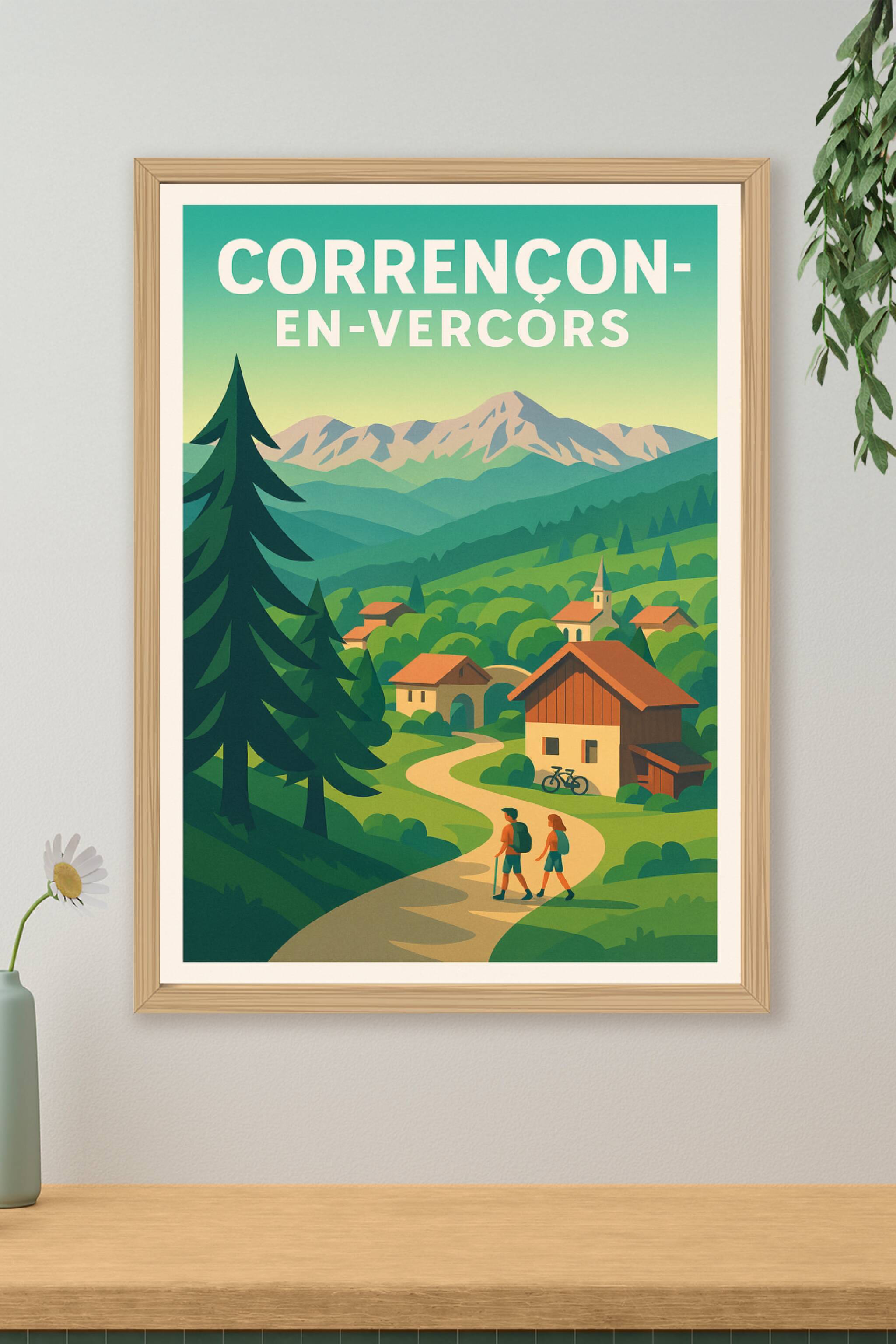 Affiche de Corrençon-en-Vercors - Évasion au cœur des montagnes