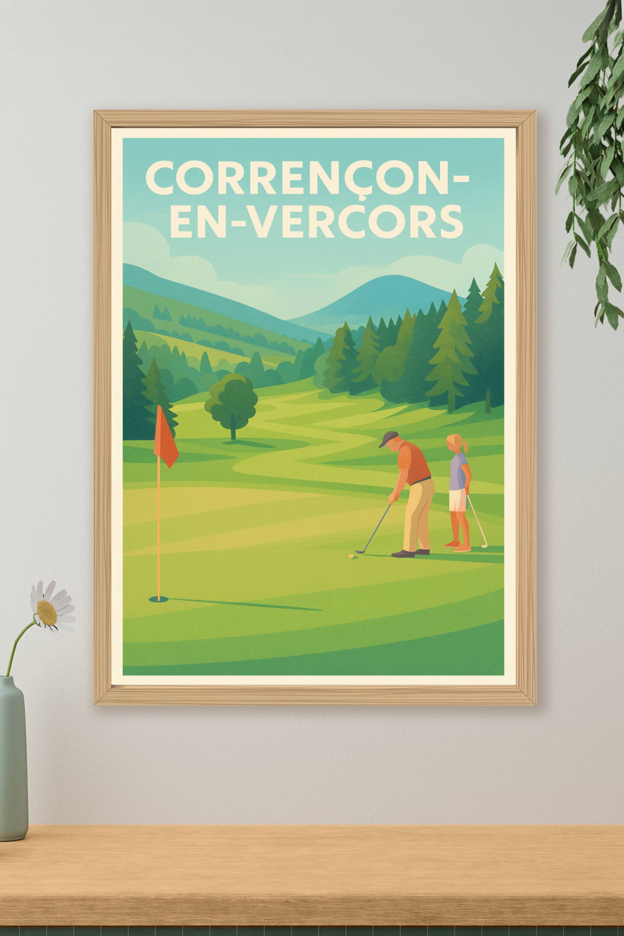 Affiche de Corrençon-en-Vercors - Nature et Golf en Harmonie