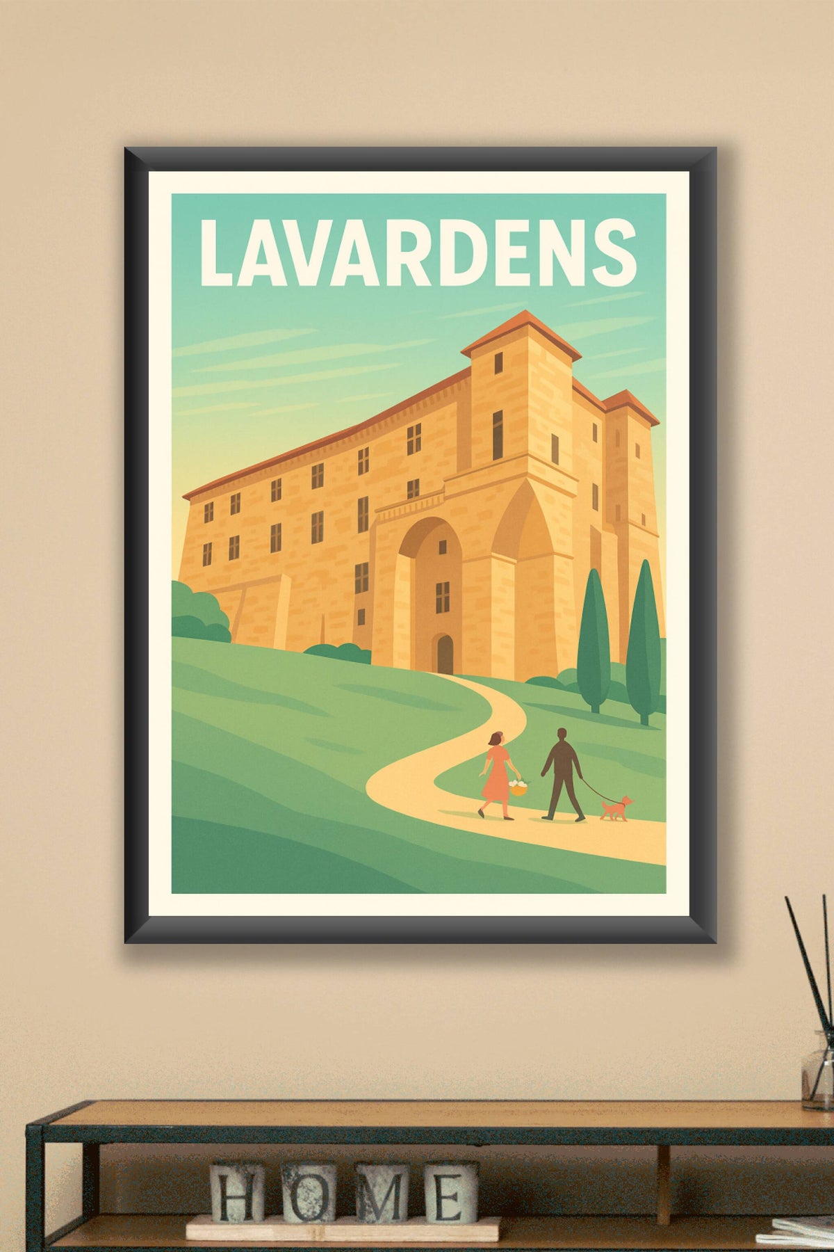 Affiche Lavardens — Charme médiéval et balade bucolique · poster d'art de Lavardens