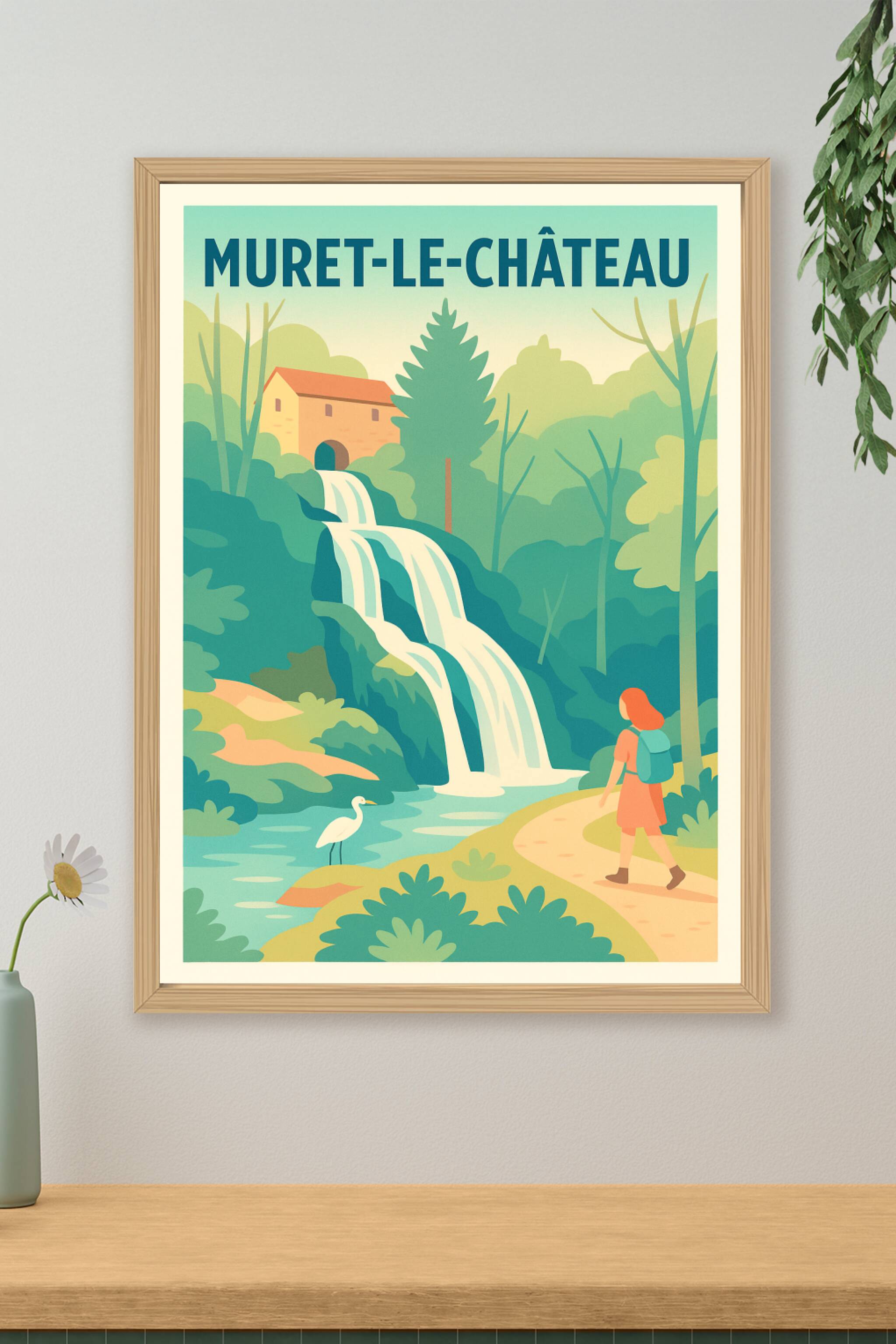Affiche de Muret-le-Château - Promenade paisible au bord de la cascade