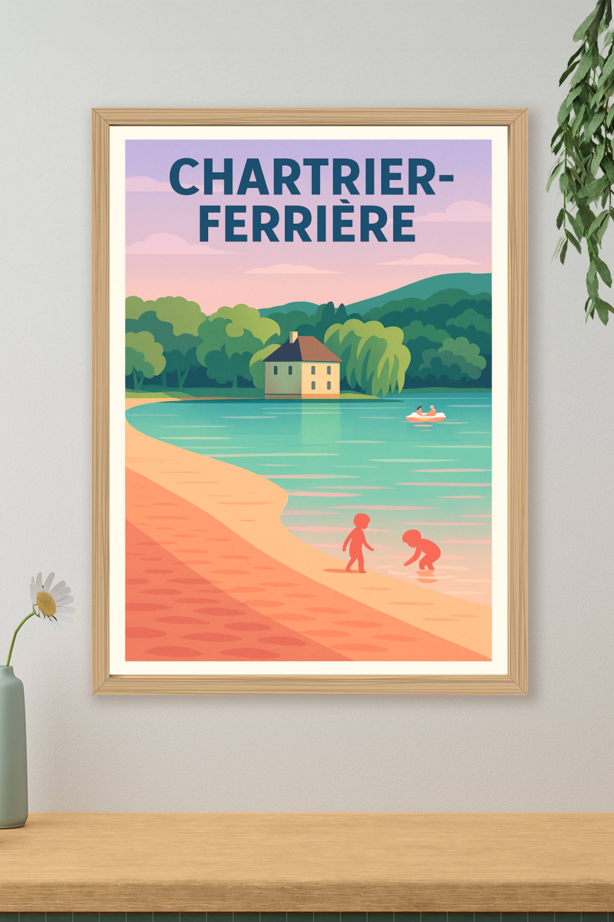 Affiche de Chartier-Ferrière - Sérénité au bord de l'eau