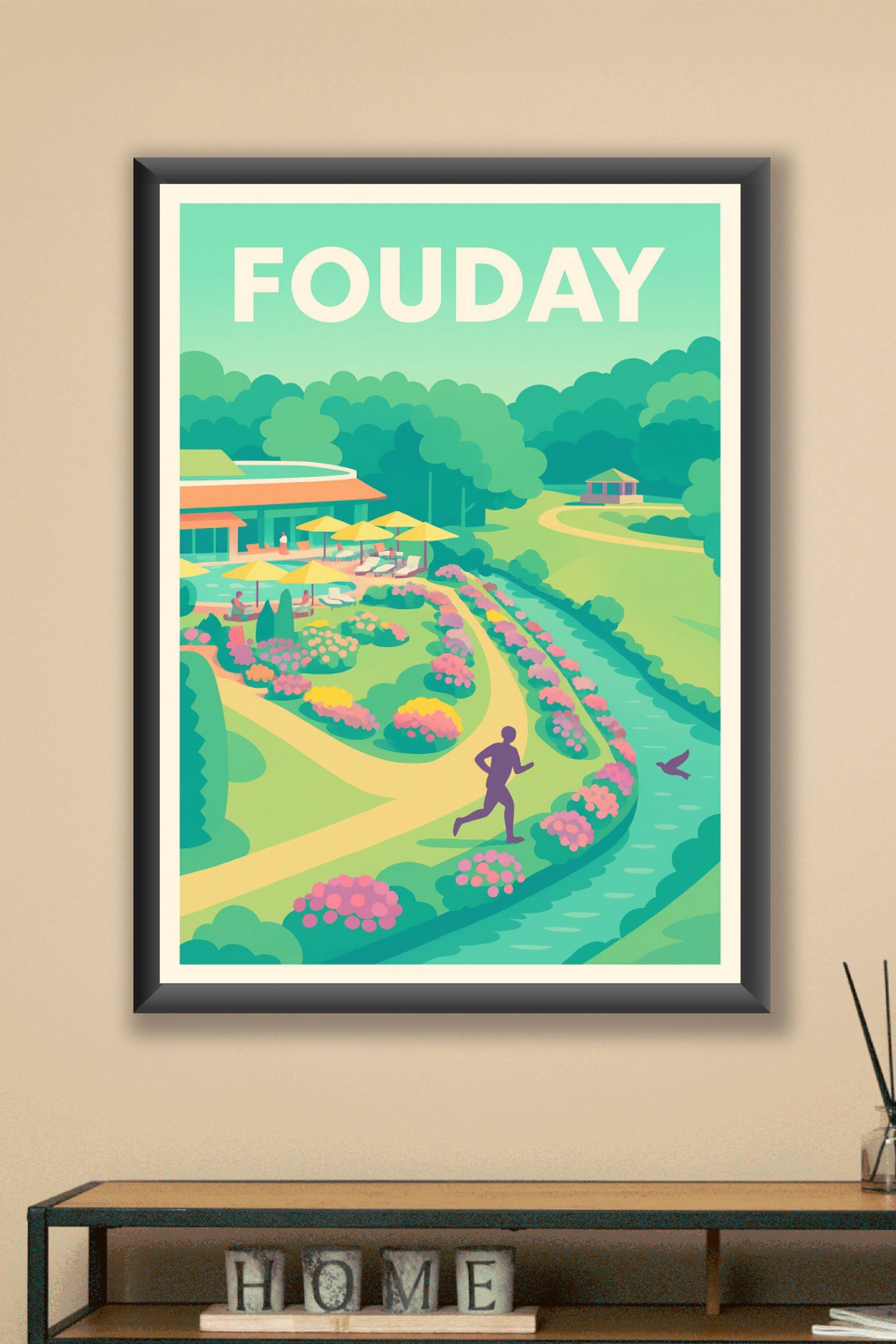 Affiche Fouday — Escapade nature et détente · poster d'art de Fouday