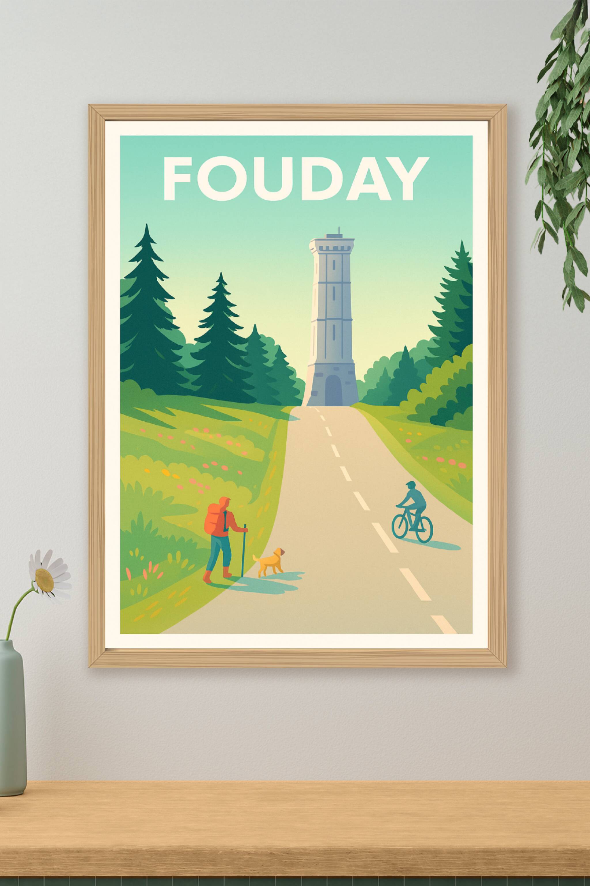 Affiche Fouday — Évasion nature et patrimoine · poster d'art de Fouday