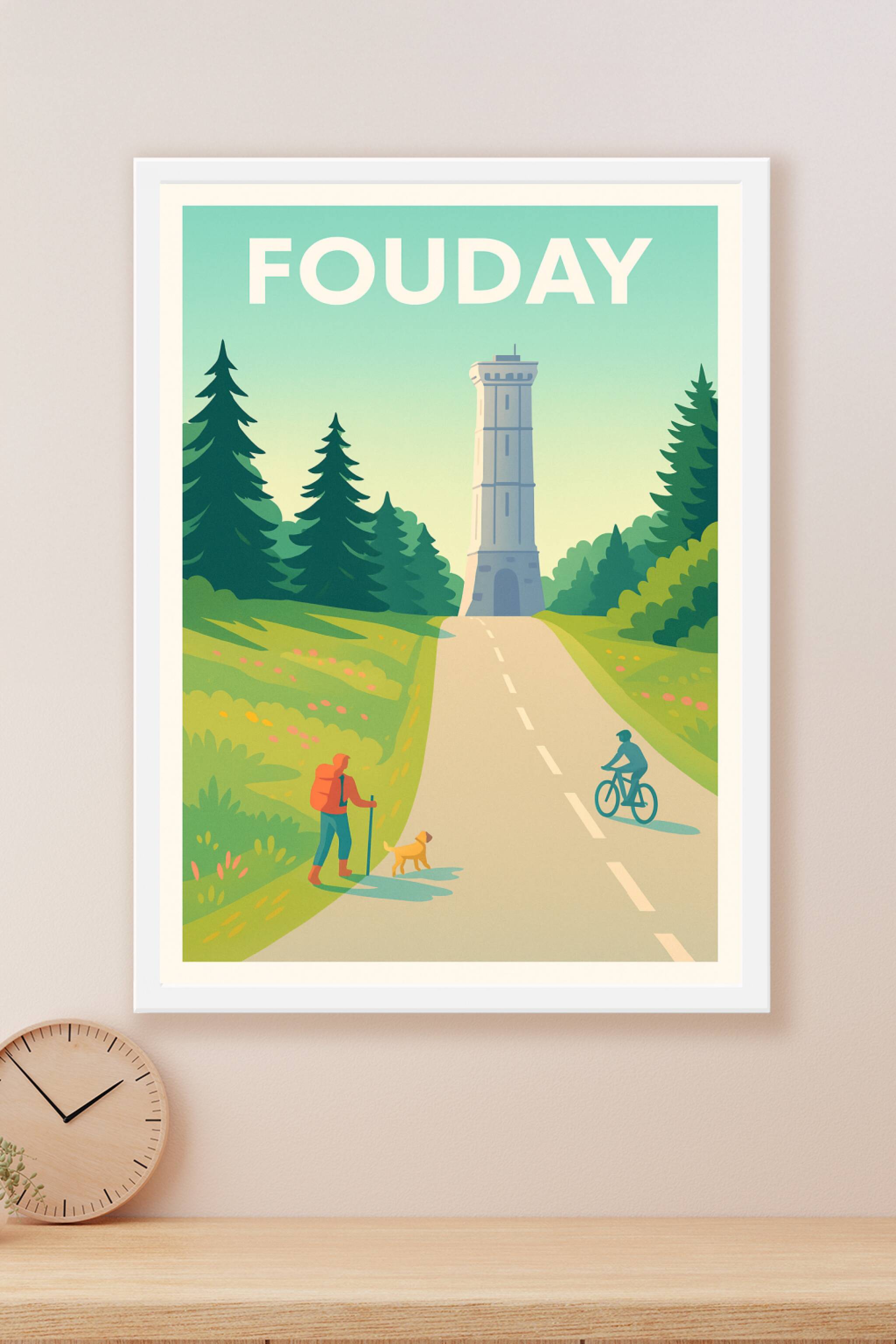 Affiche Fouday — Évasion nature et patrimoine · poster d'art de Fouday