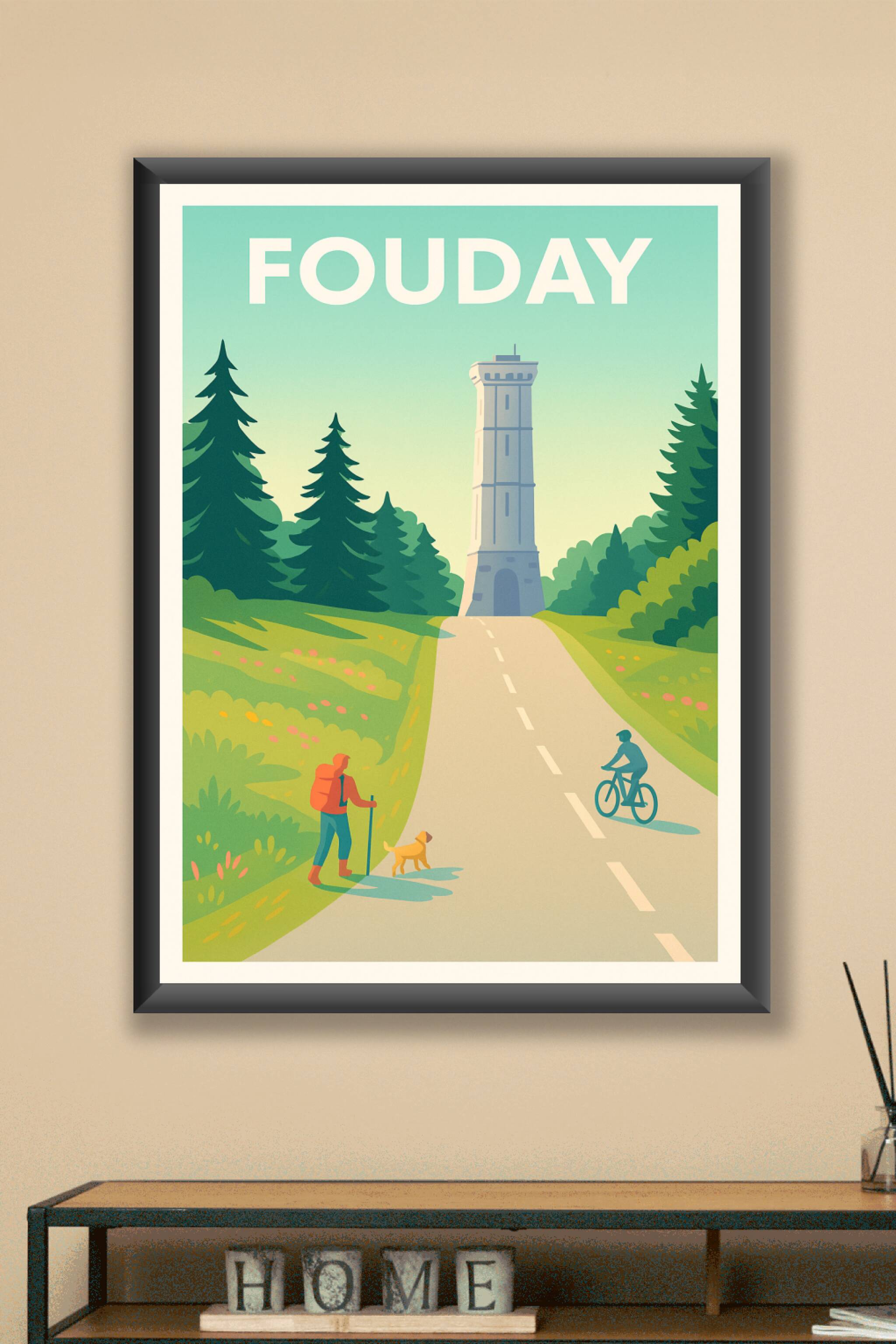 Affiche Fouday — Évasion nature et patrimoine · poster d'art de Fouday