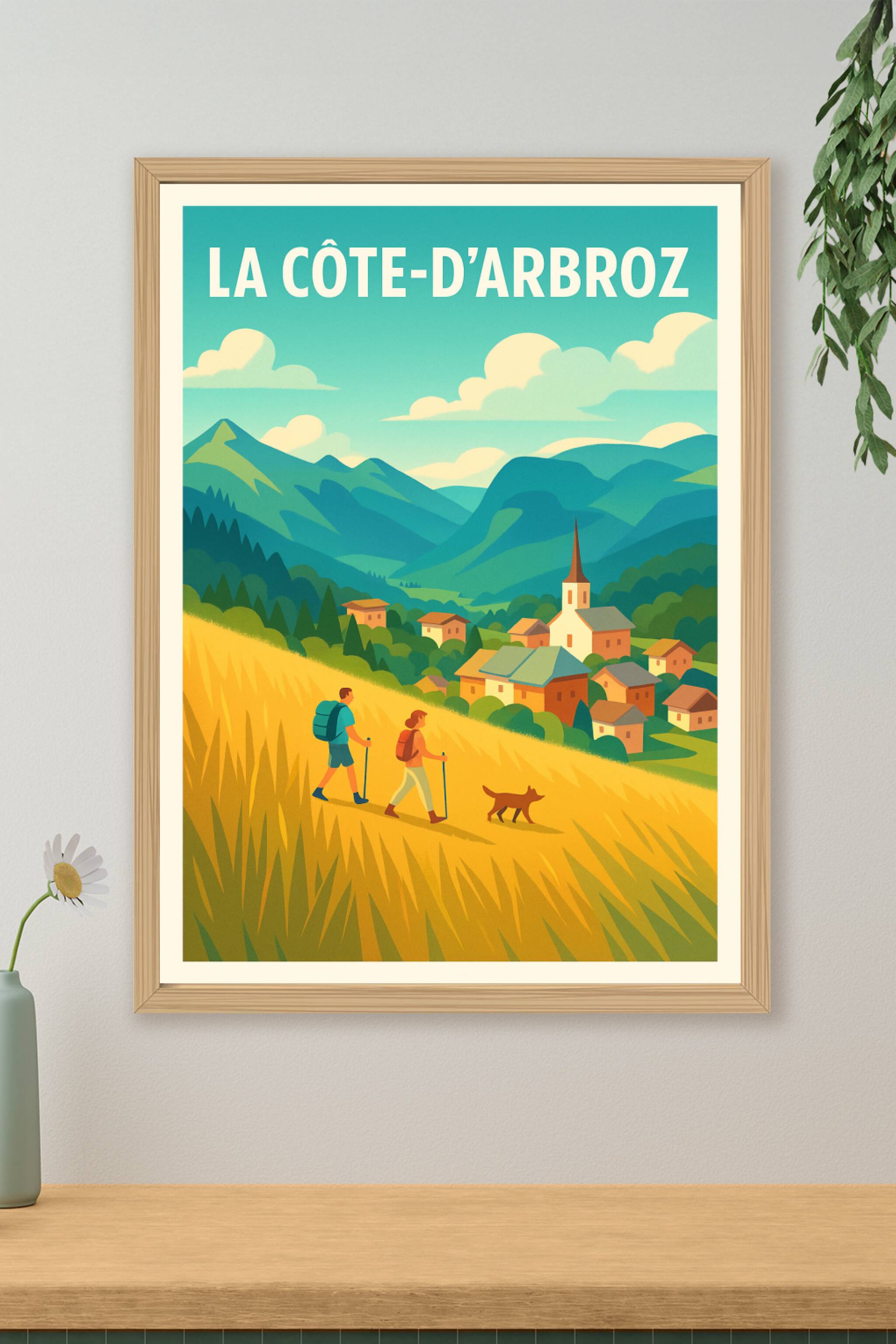 Affiche de La Côte-d'Arbroz - Découvrez l'évasion montagnarde