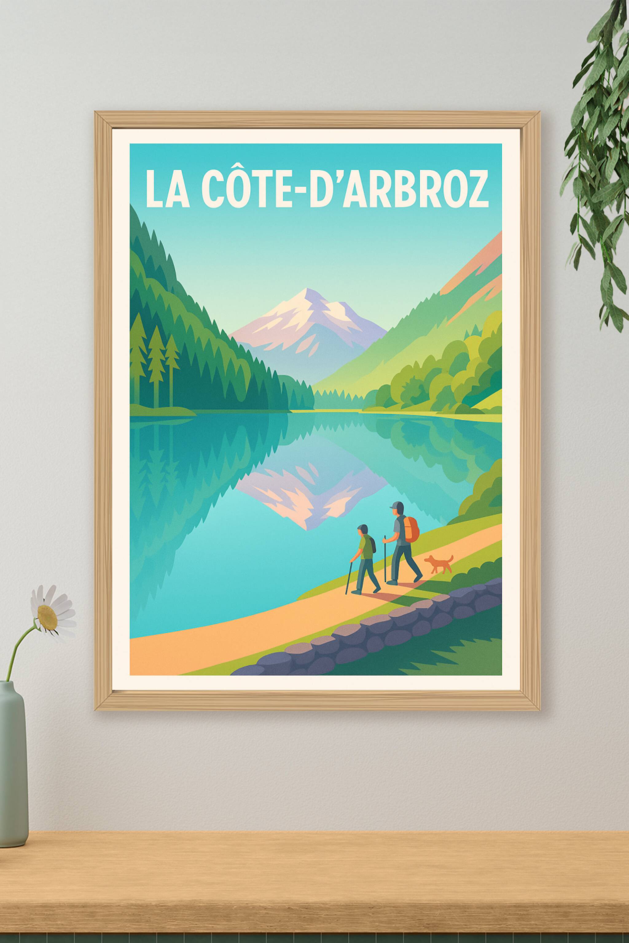 Affiche de La Côte-d'Arbroz - Promenade au cœur des montagnes