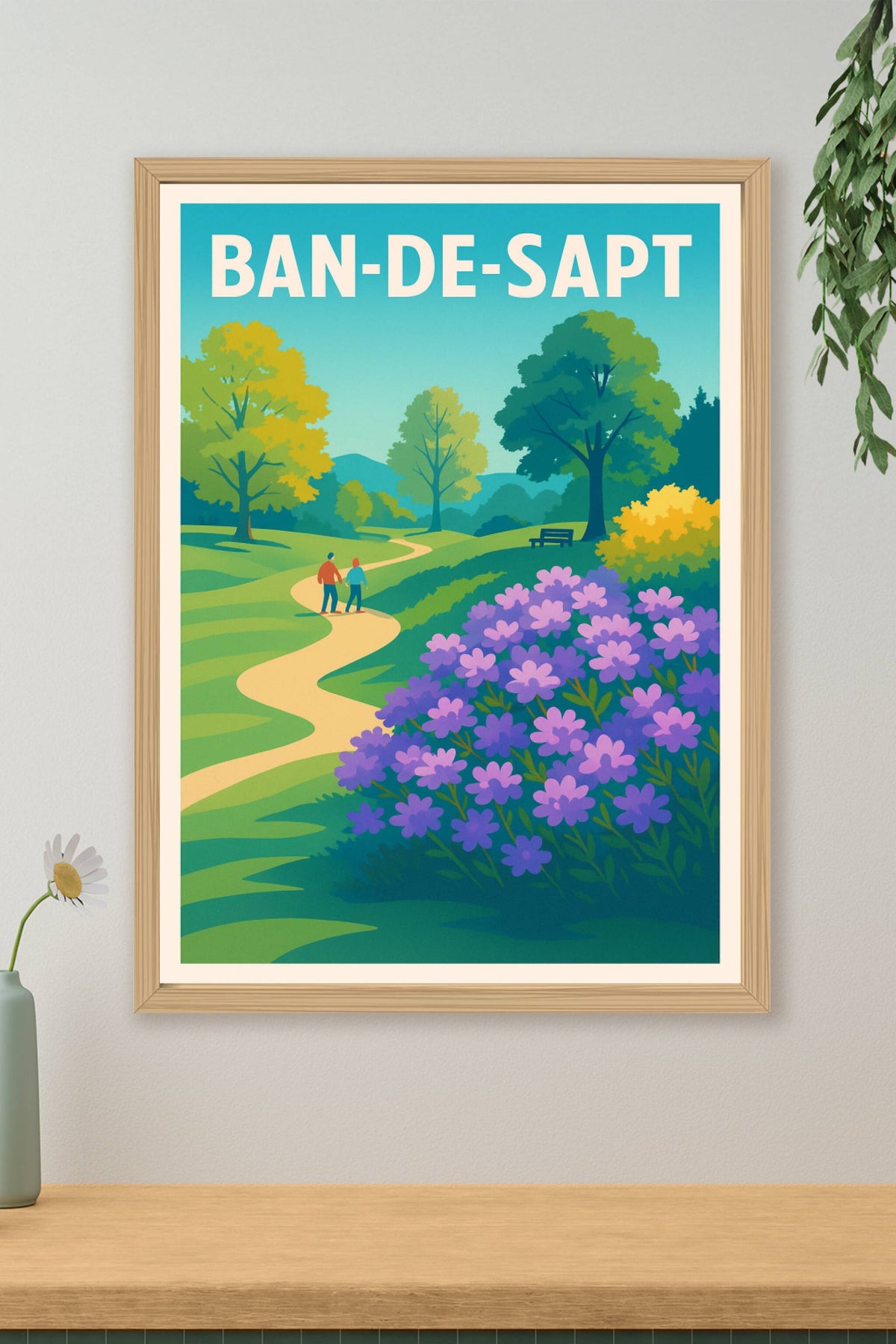 Affiche Bandol — Invitation à la balade nature · poster d'art de Bandol