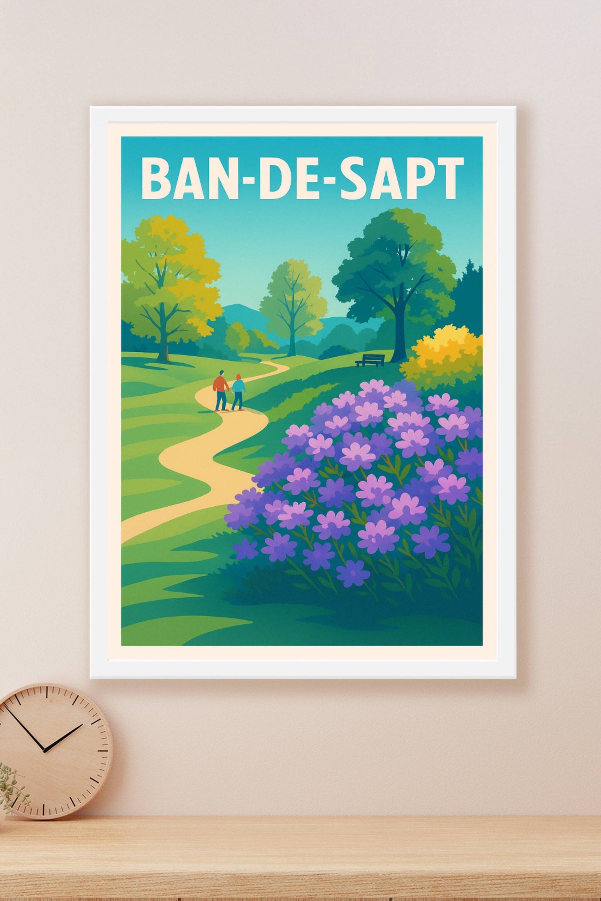 Affiche Bandol — Invitation à la balade nature · poster d'art de Bandol