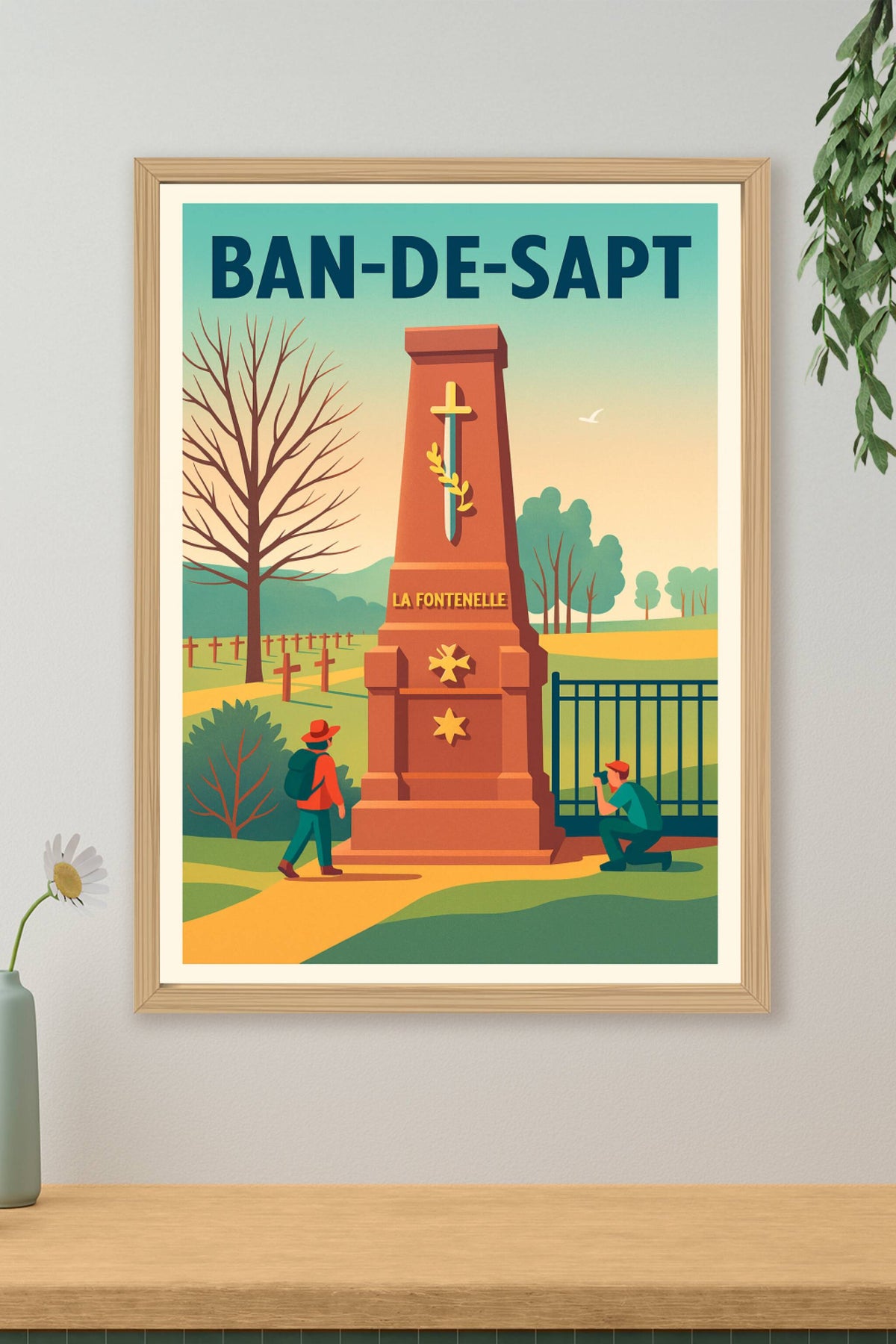 Affiche Ban-de-Sapt — Patrimoine et Mémoire au Cœur de la Nature · poster d'art de Ban-de-Sapt