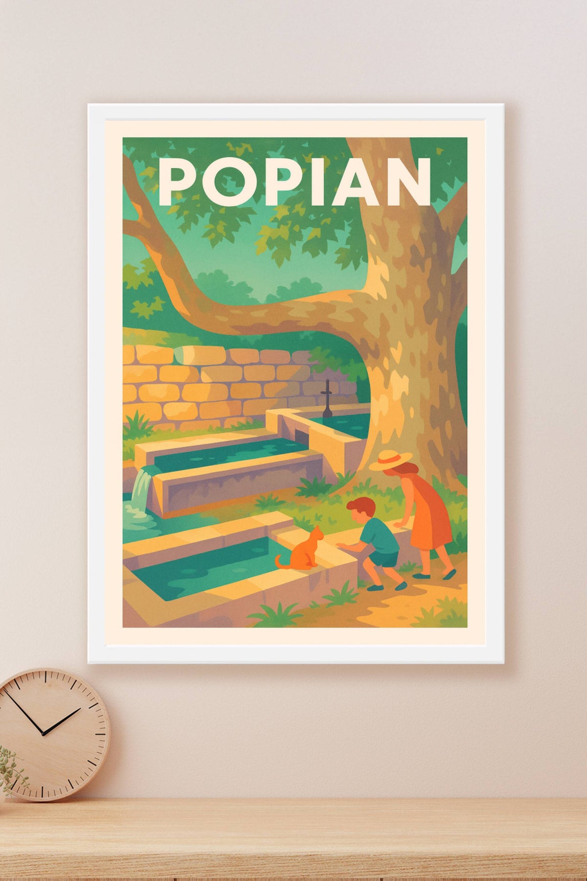 Affiche Popian — Un coin de nature et de douceur · poster d'art de Popian