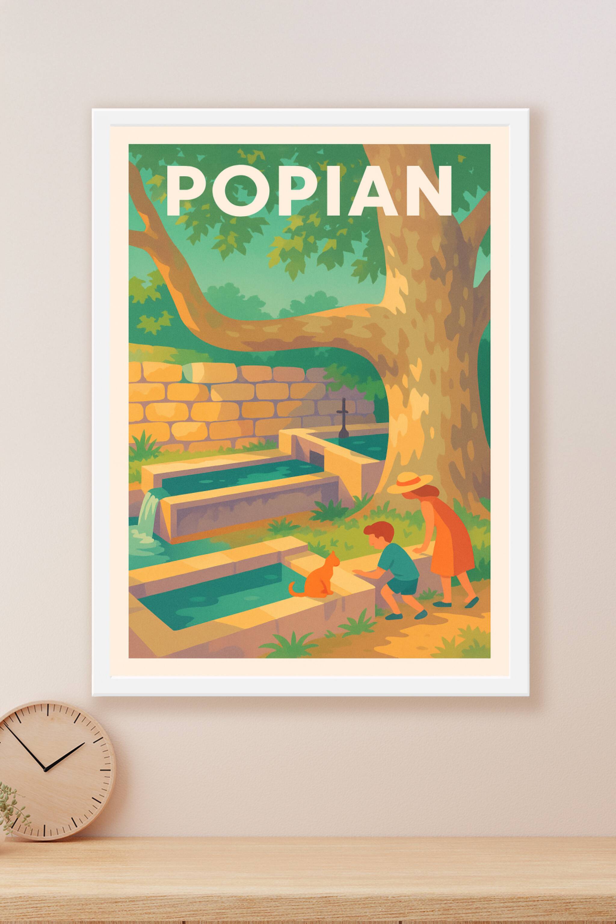 Affiche Popian — Un coin de nature et de douceur · poster d'art de Popian