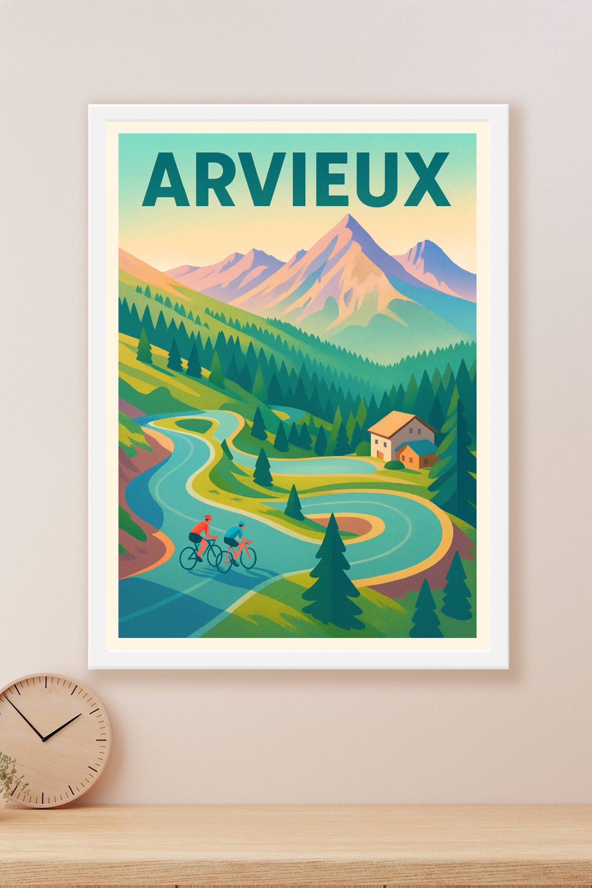 Affiche Arvieux — Échappée belle entre montagne et nature · poster d'art de Arvieux