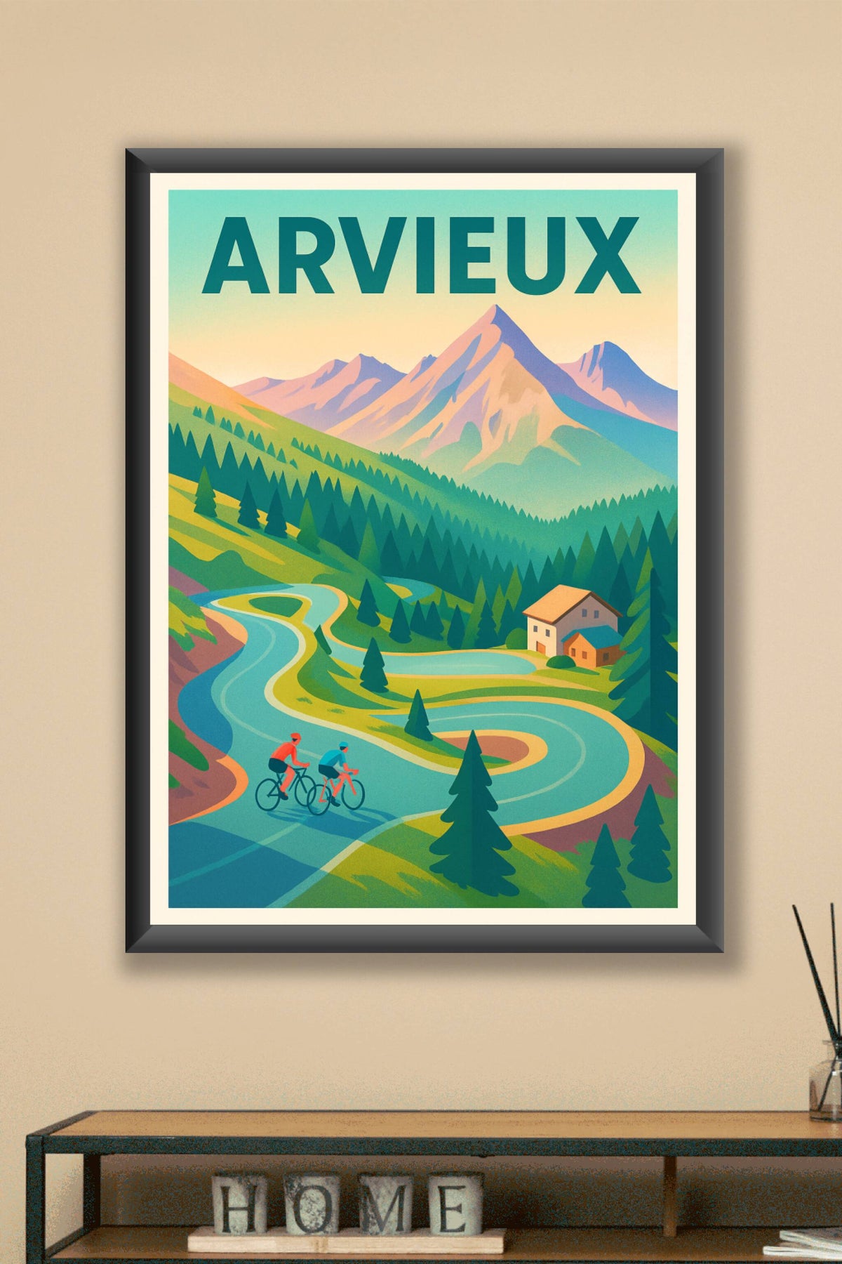 Affiche Arvieux — Échappée belle entre montagne et nature · poster d'art de Arvieux