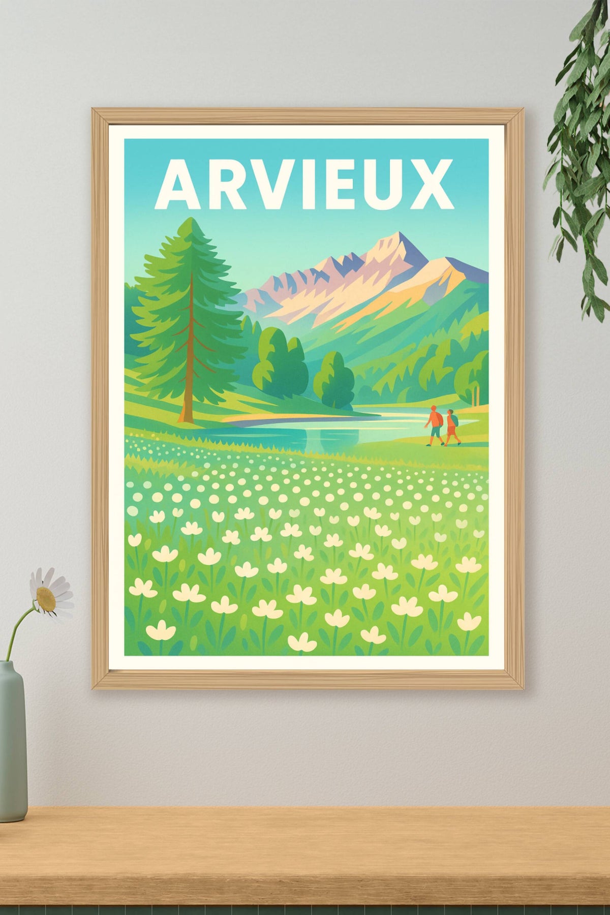 Affiche Arvieux — Évasion nature au cœur des montagnes · poster d'art de Arvieux