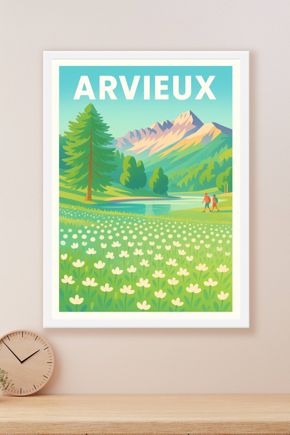 Affiche Arvieux — Évasion nature au cœur des montagnes · poster d'art de Arvieux
