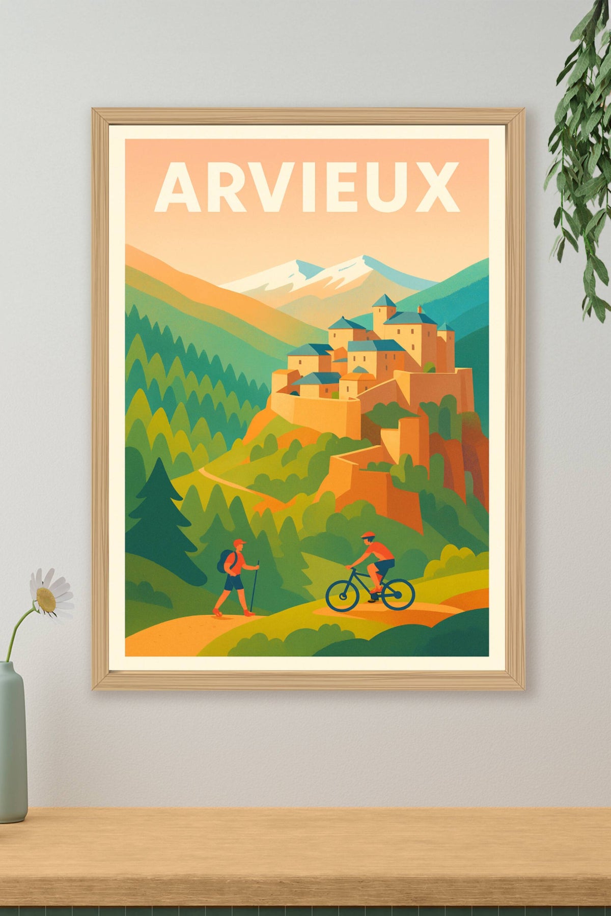 Affiche Arvieux — Escapade nature au cœur des montagnes · poster d'art de Arvieux
