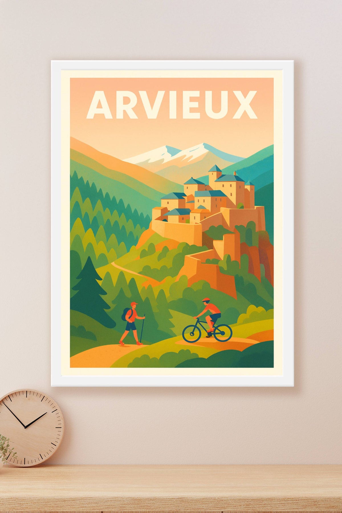 Affiche Arvieux — Escapade nature au cœur des montagnes · poster d'art de Arvieux