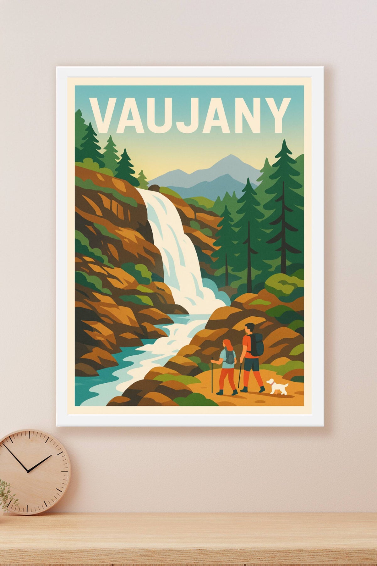 Affiche Vaujany — Aventure et nature en montagne · poster d'art de Vaujany
