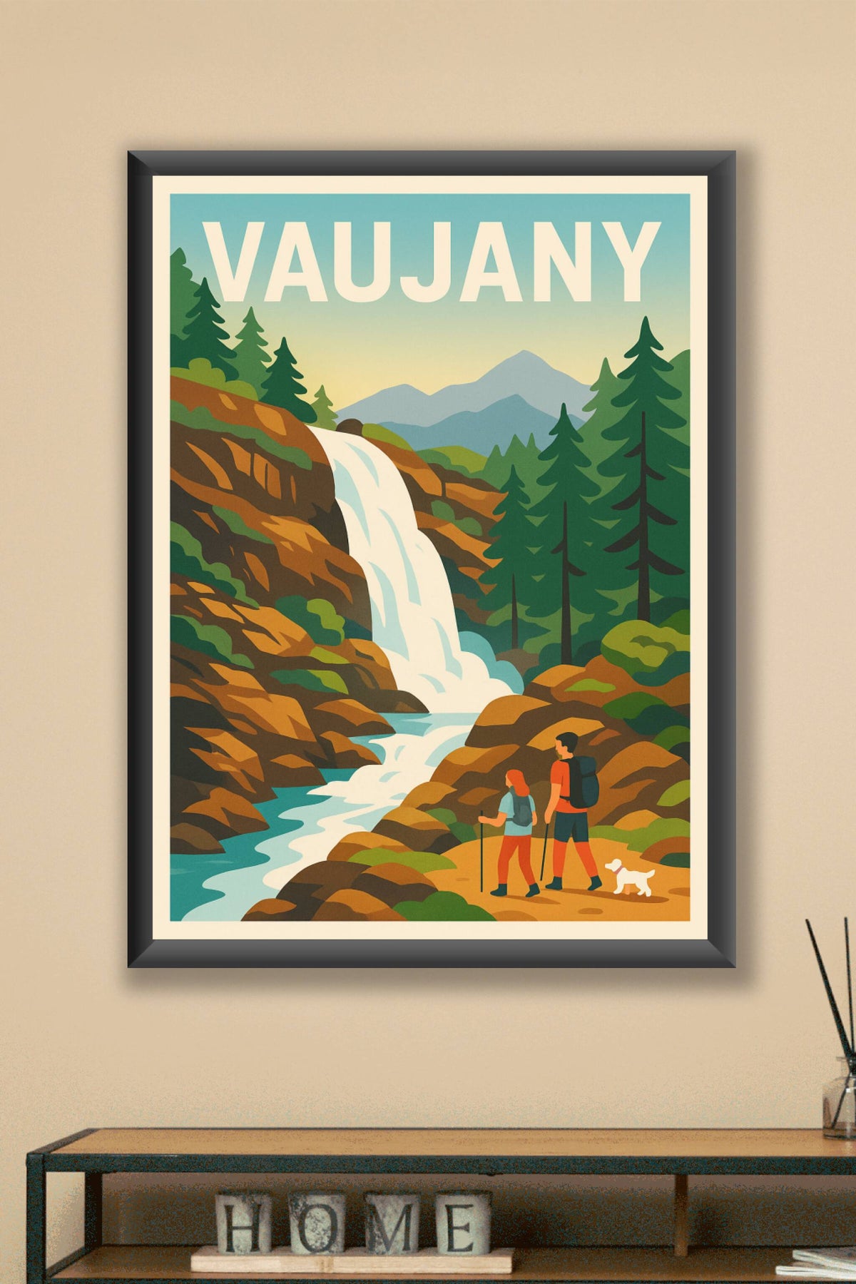 Affiche Vaujany — Aventure et nature en montagne · poster d'art de Vaujany