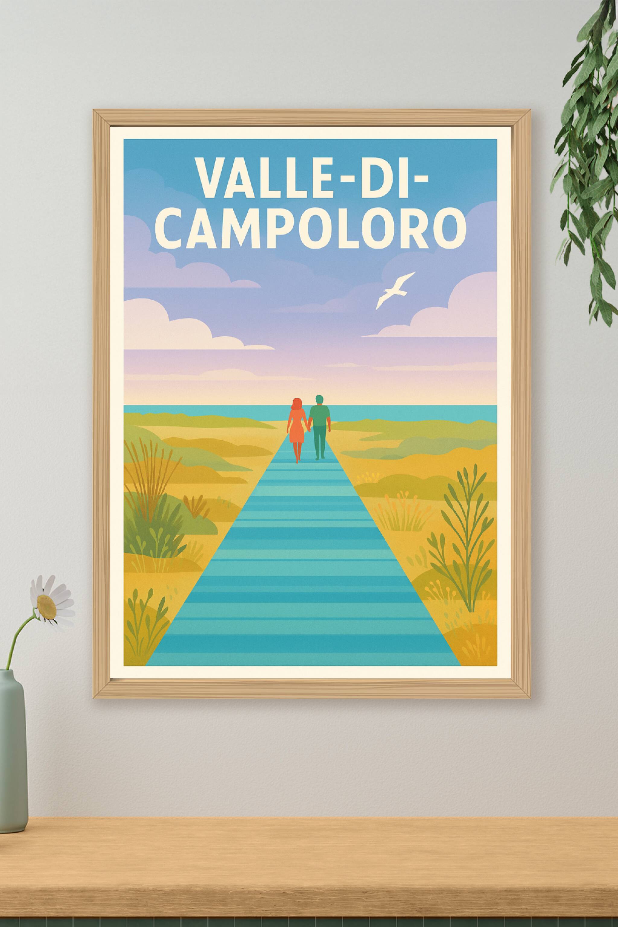 Affiche de Valle di Campoloro - Promenade au bord de la mer